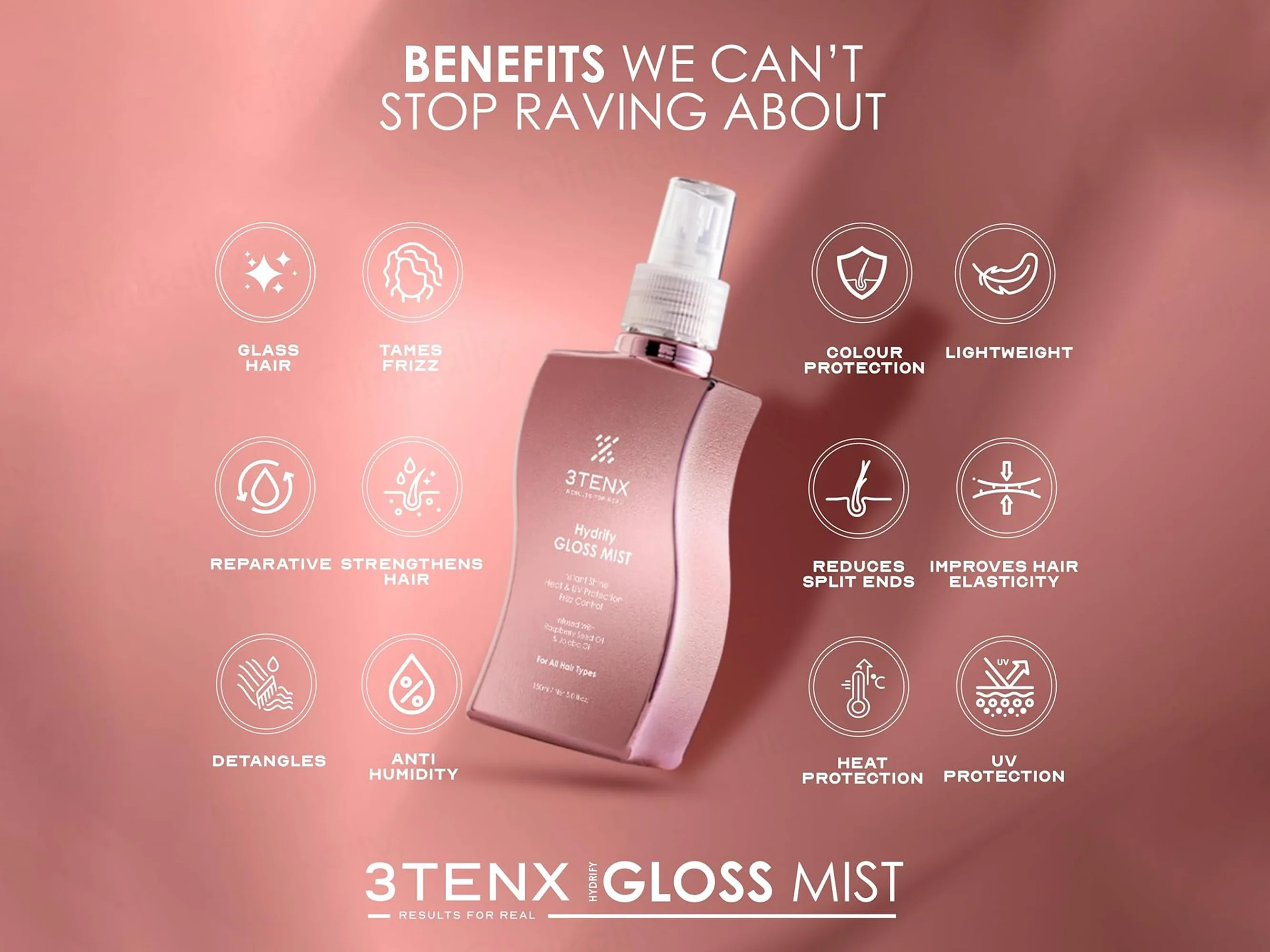 3Tenx Hydrify Gloss Mist For All Hair Types - Image 3