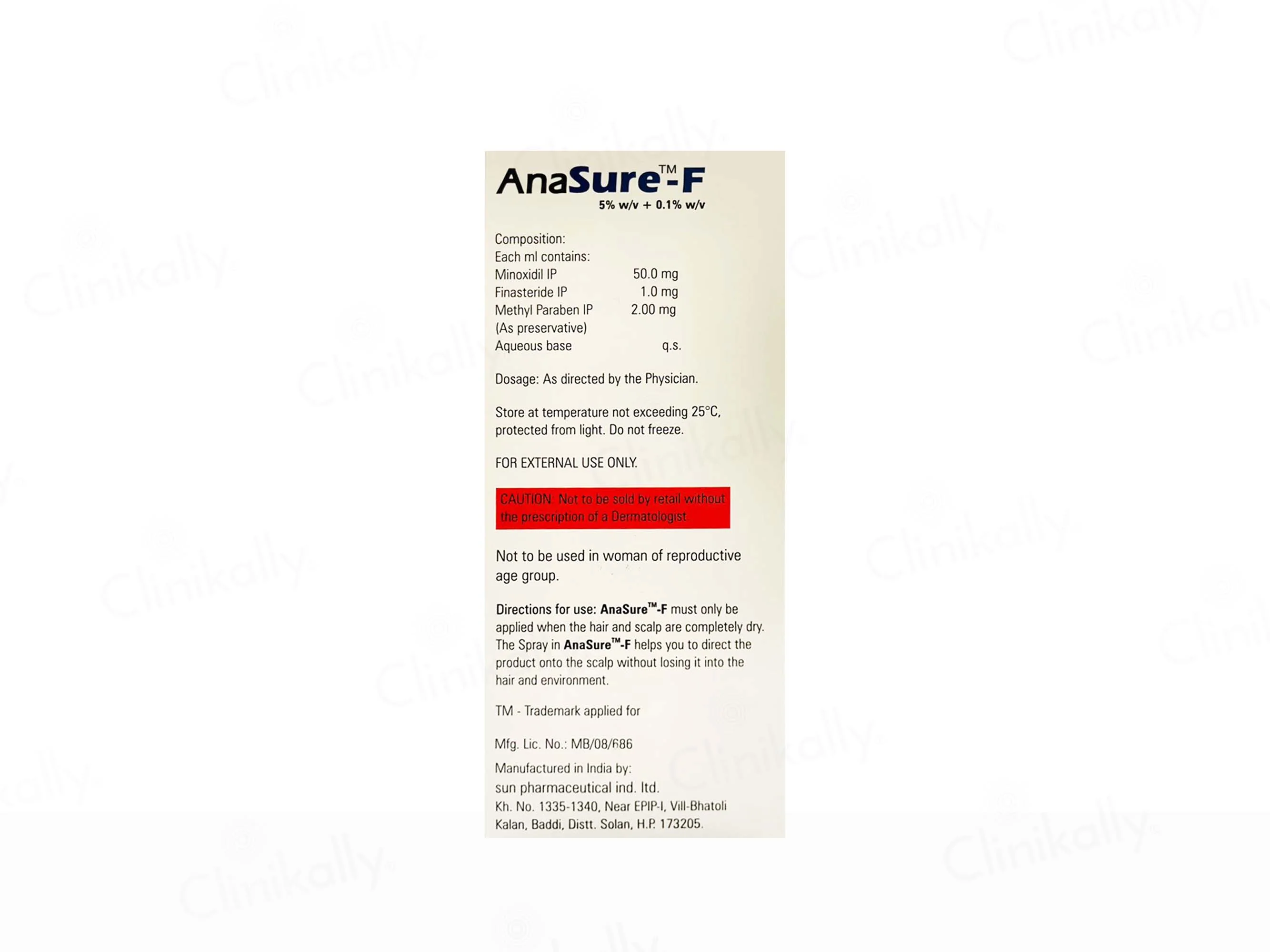 Anasure-F 5% Topical Solution - Image 2