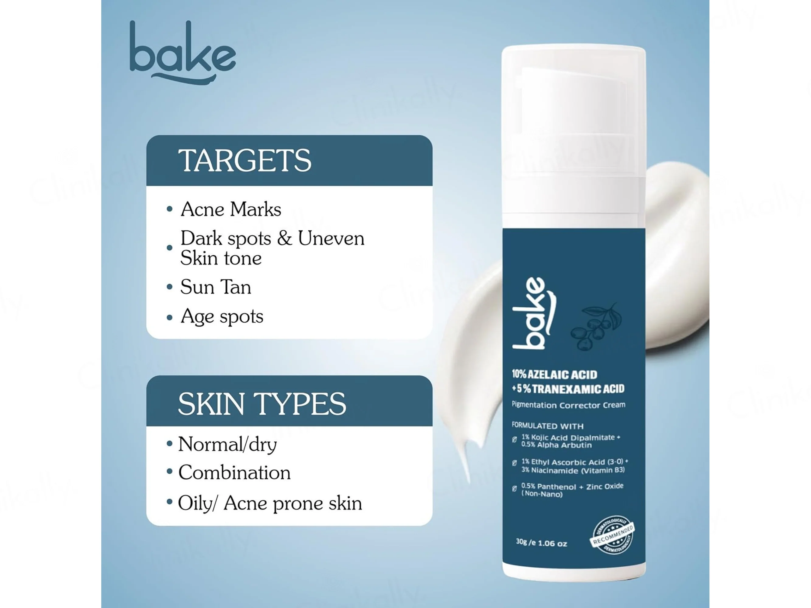 BAKE 10% Azelaic Acid + 5% Tranexamic Acid Pigmentation Corrector Cream - Image 4