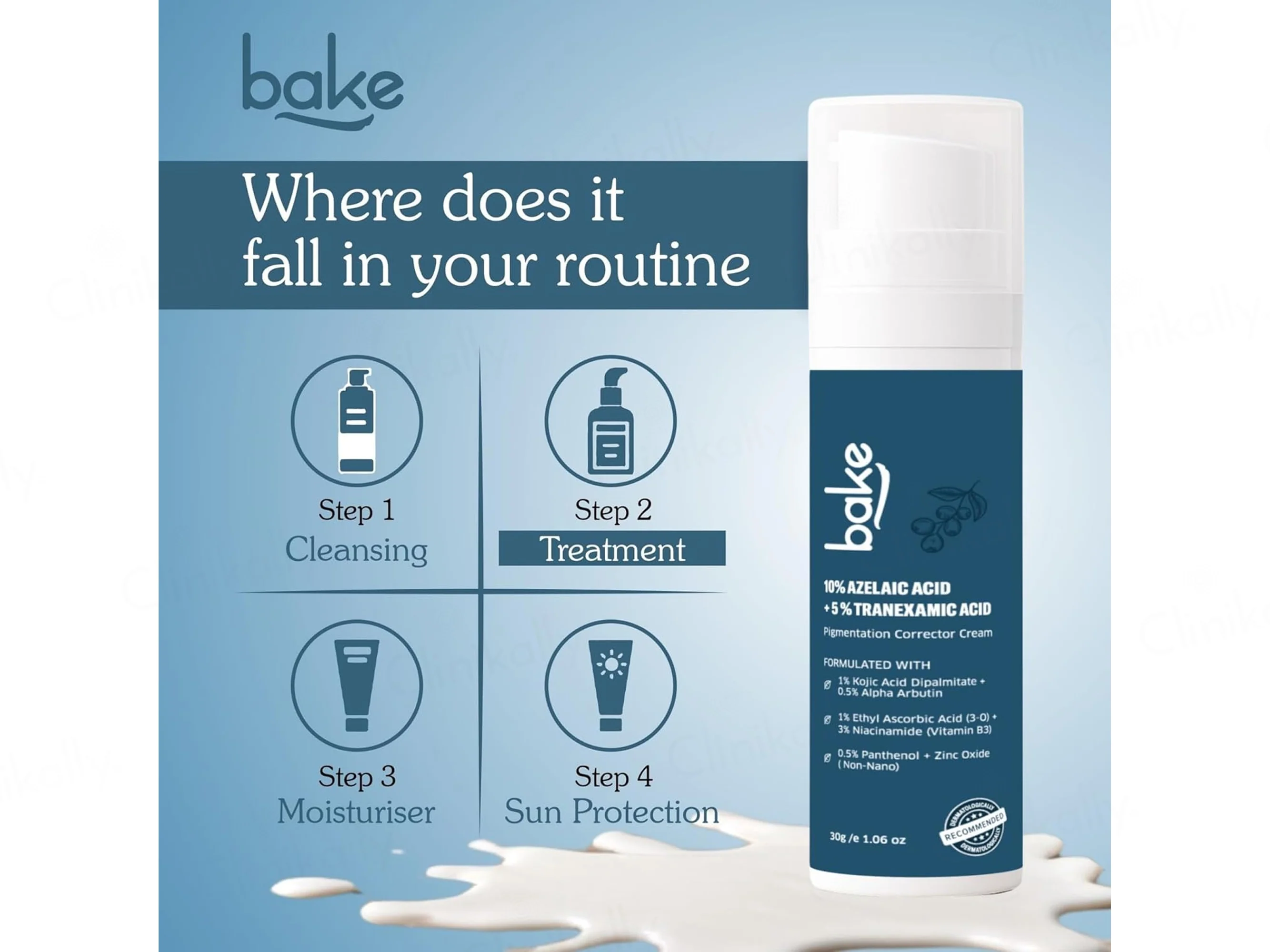 BAKE 10% Azelaic Acid + 5% Tranexamic Acid Pigmentation Corrector Cream - Image 6