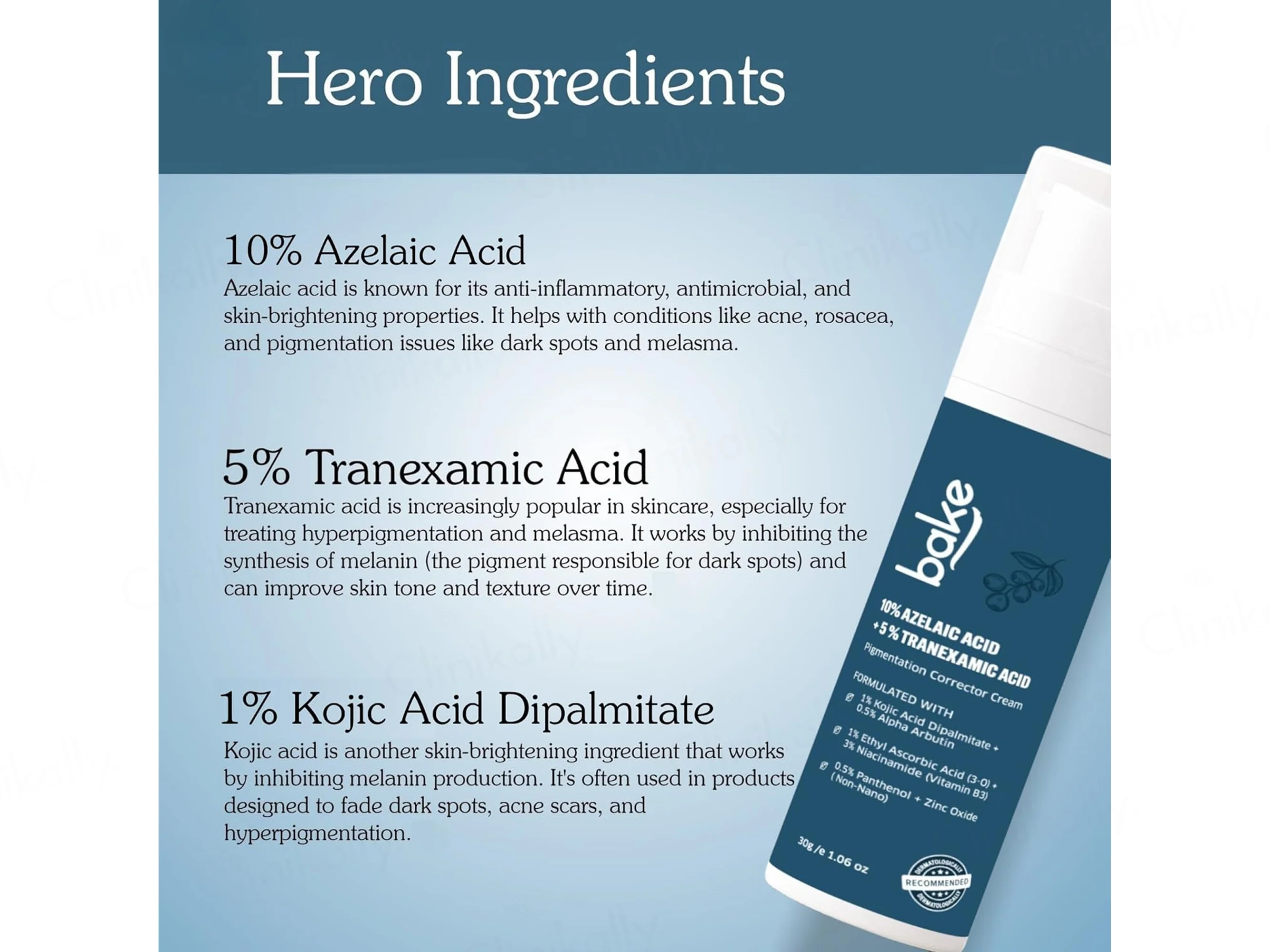 BAKE 10% Azelaic Acid + 5% Tranexamic Acid Pigmentation Corrector Cream - Image 7