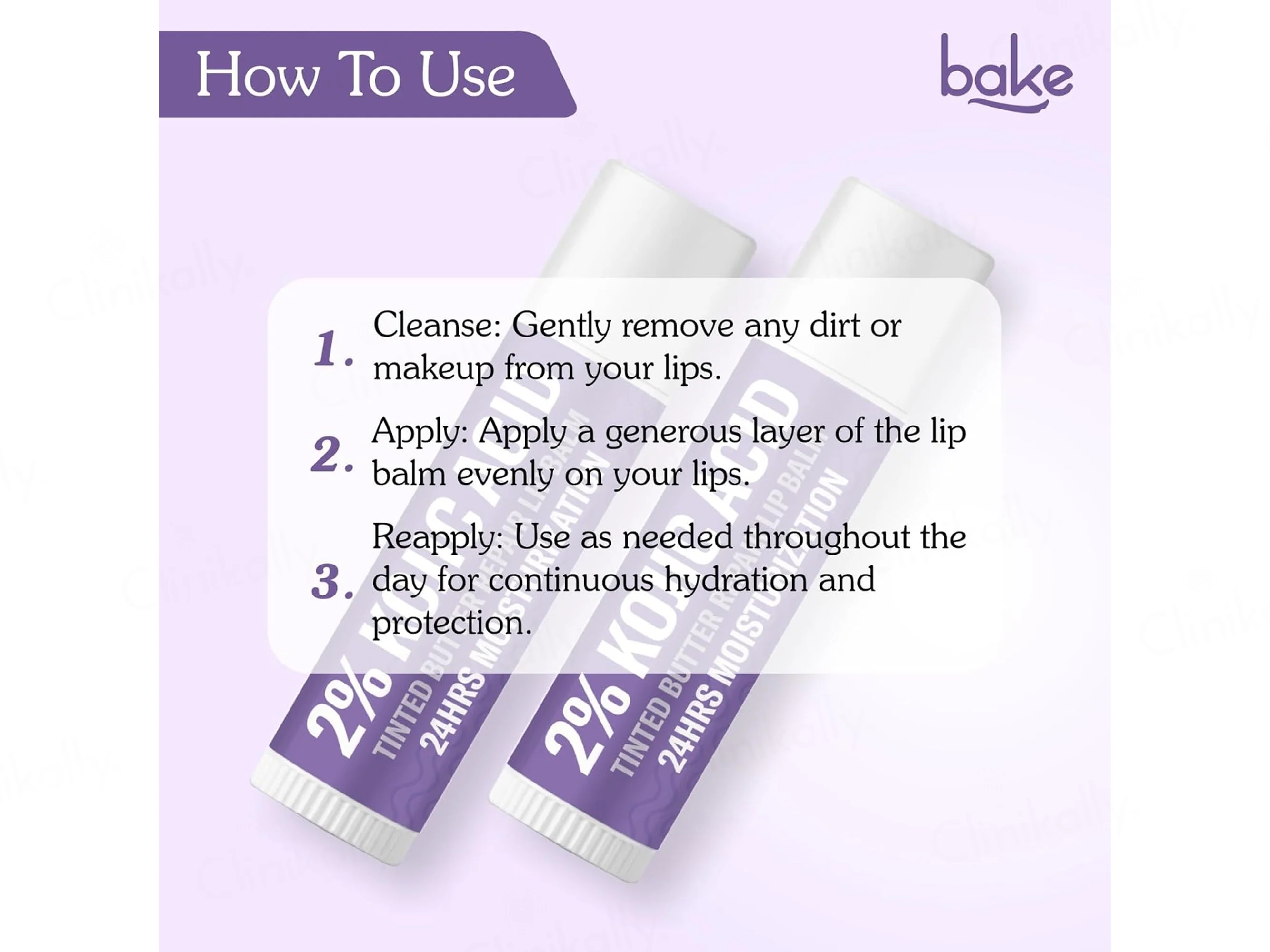BAKE 2% Kojic Acid Tinted Butter Brightening Lip Balm - Image 7