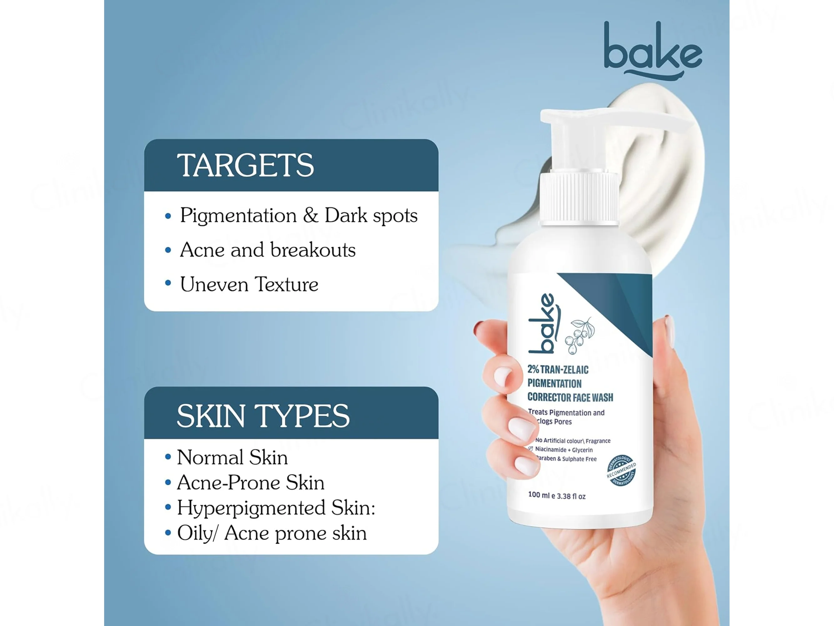 BAKE 2% Trans-Zelaic Pigmentation Corrector Face Wash - Image 3