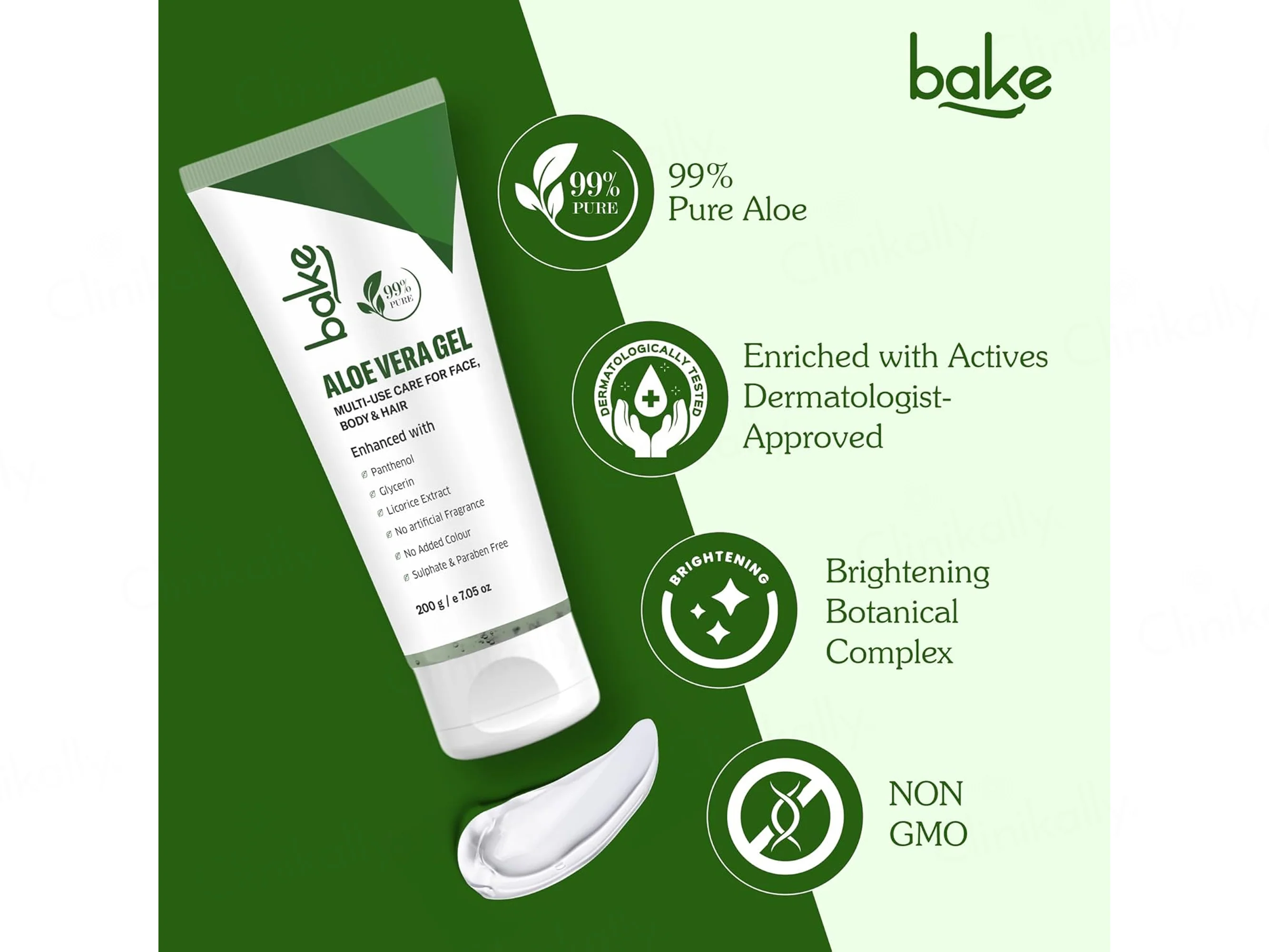 BAKE 99% Pure Multi-Use Aloe Vera Gel - Image 3