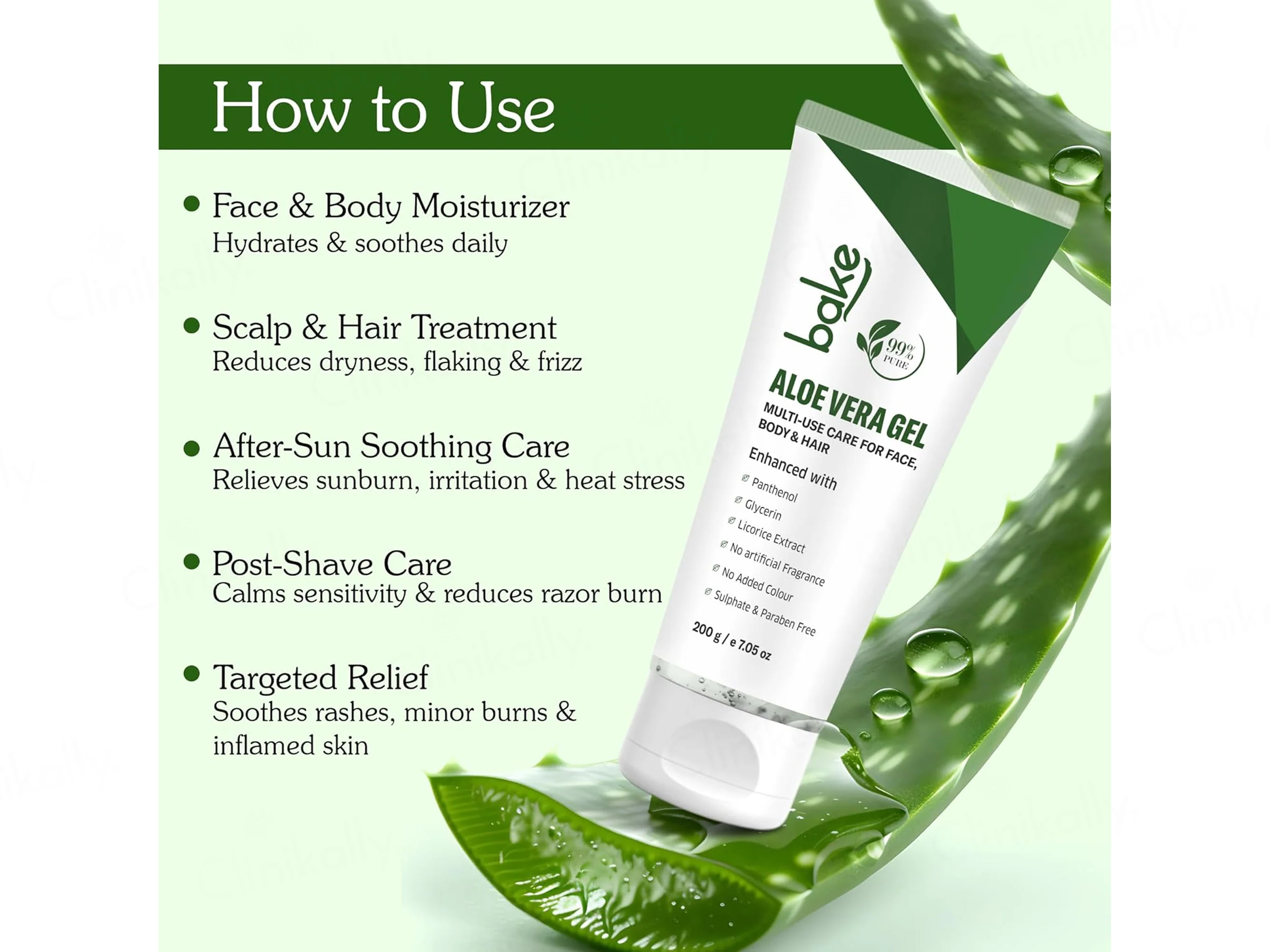 BAKE 99% Pure Multi-Use Aloe Vera Gel - Image 6
