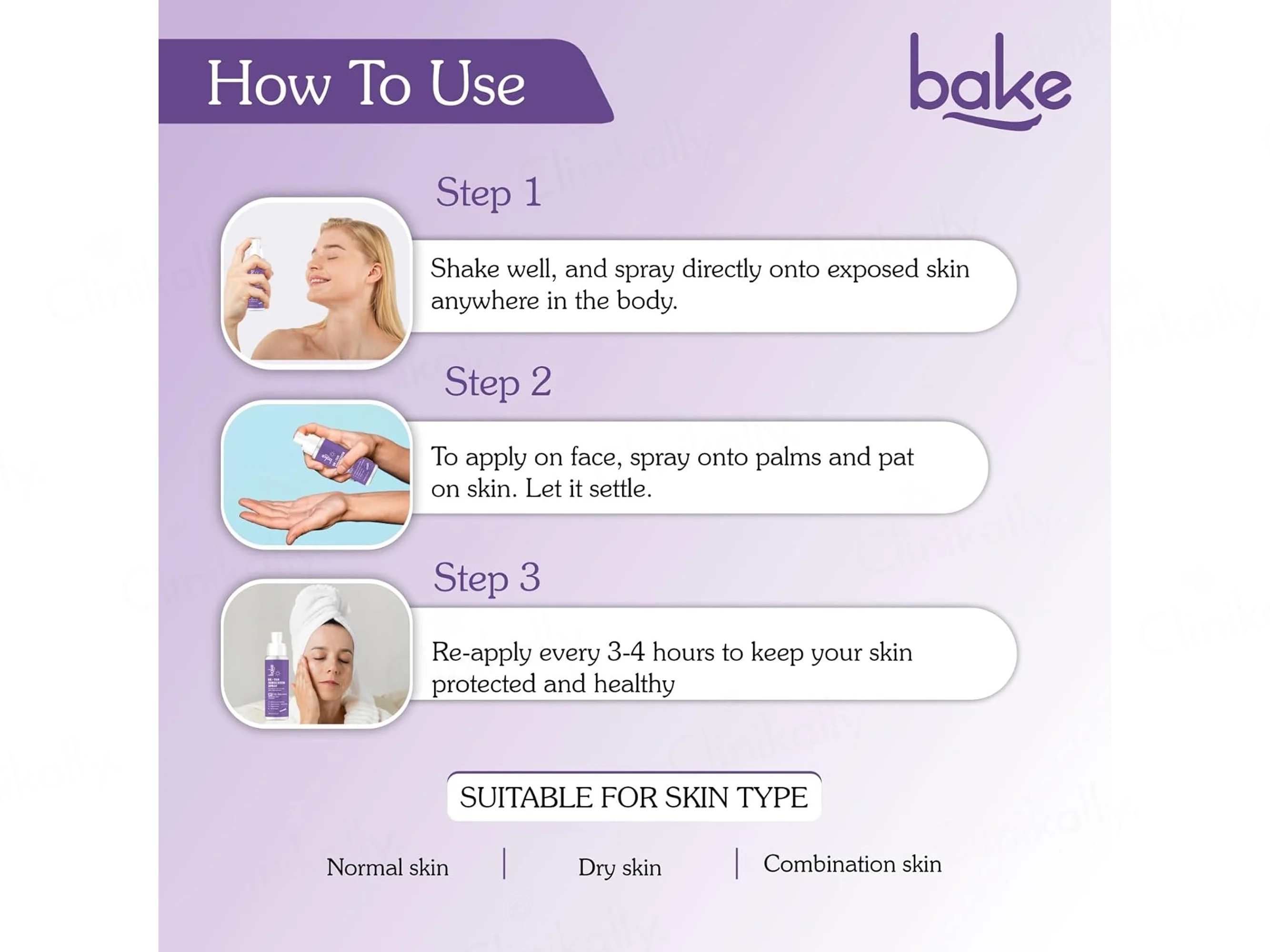 BAKE De-Tan Sunscreen Spray SPF 70 PA+++ - Image 5