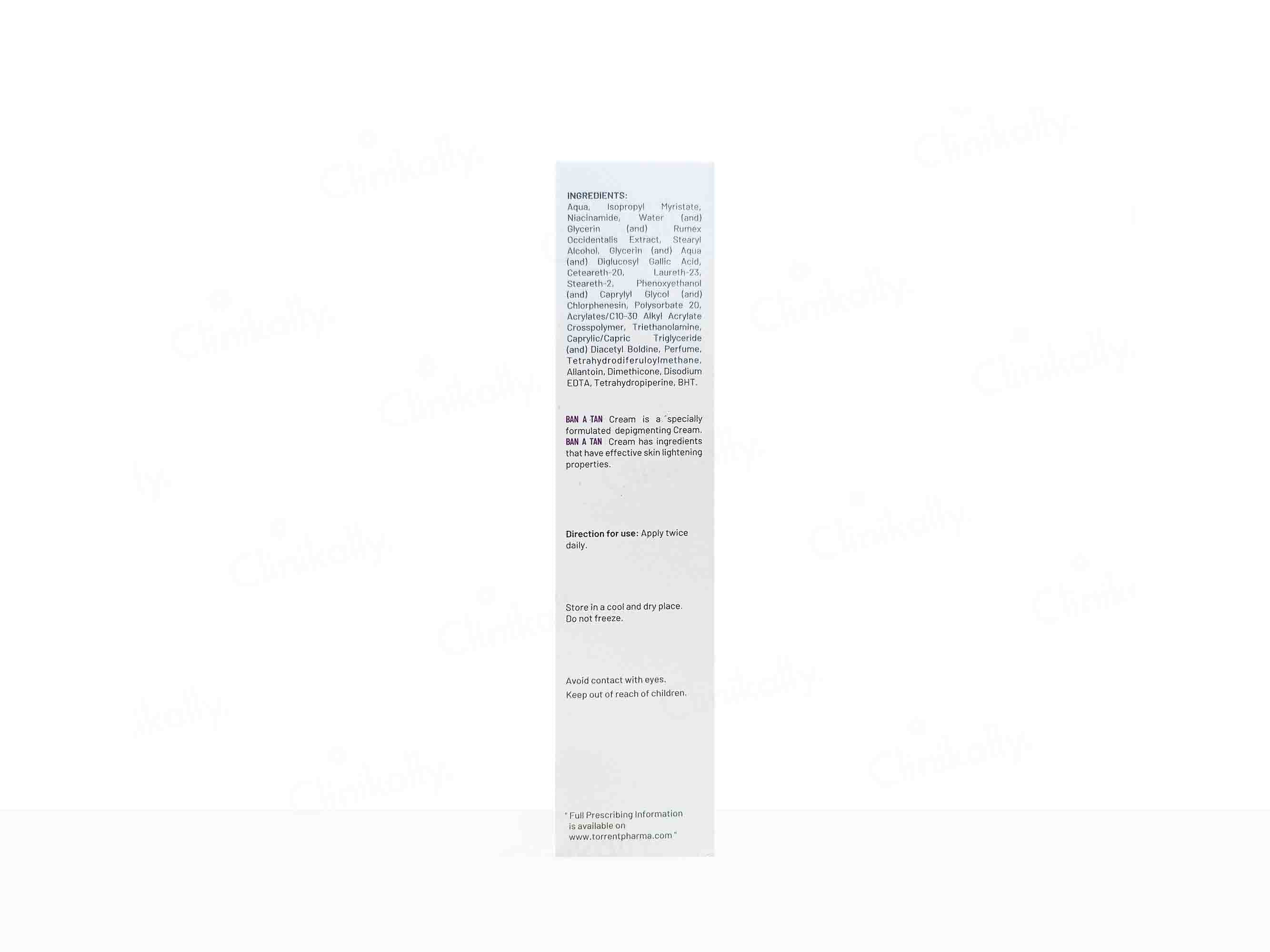 Ban A Tan Depigmenting Cream - Image 3