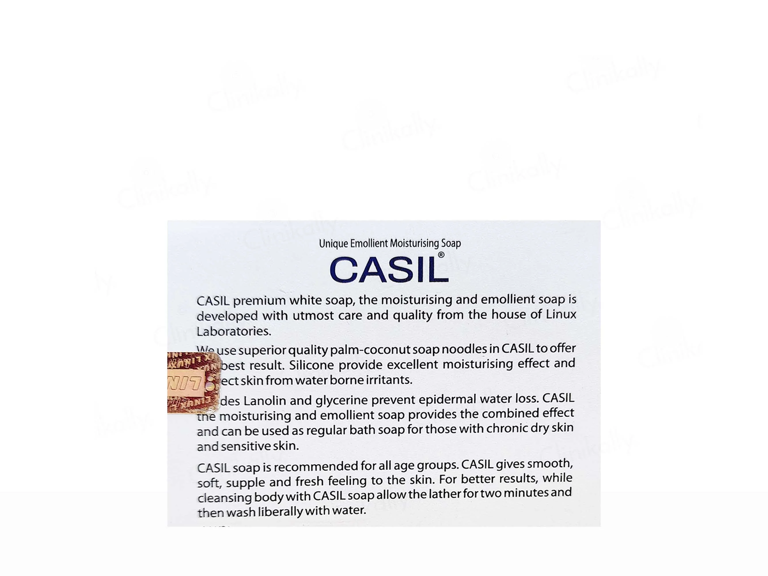 Casil Emollient Moisturising Soap - Image 3
