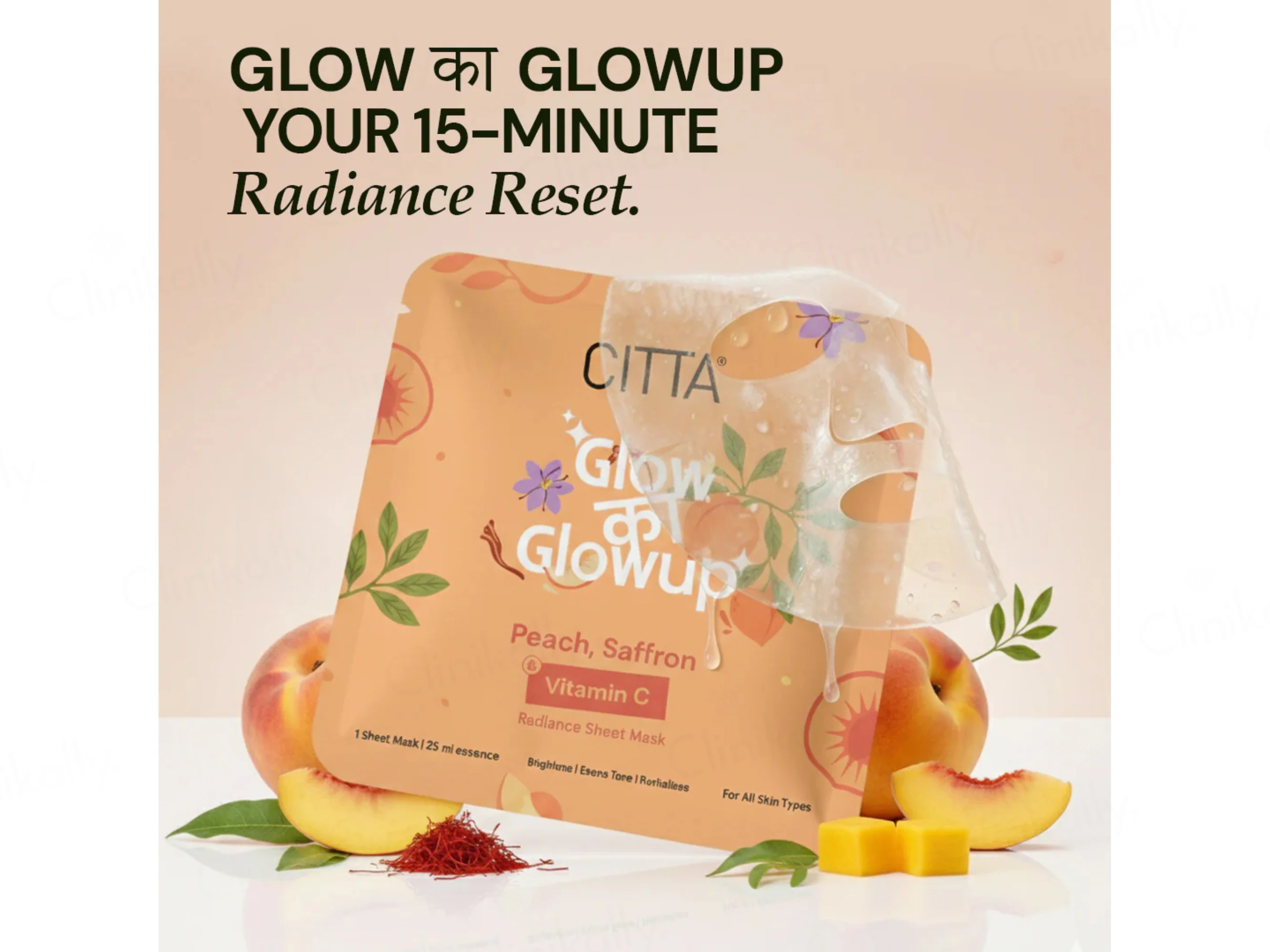 CITTA Glow Ka Glowup Radiance Face Sheet Mask - Image 3