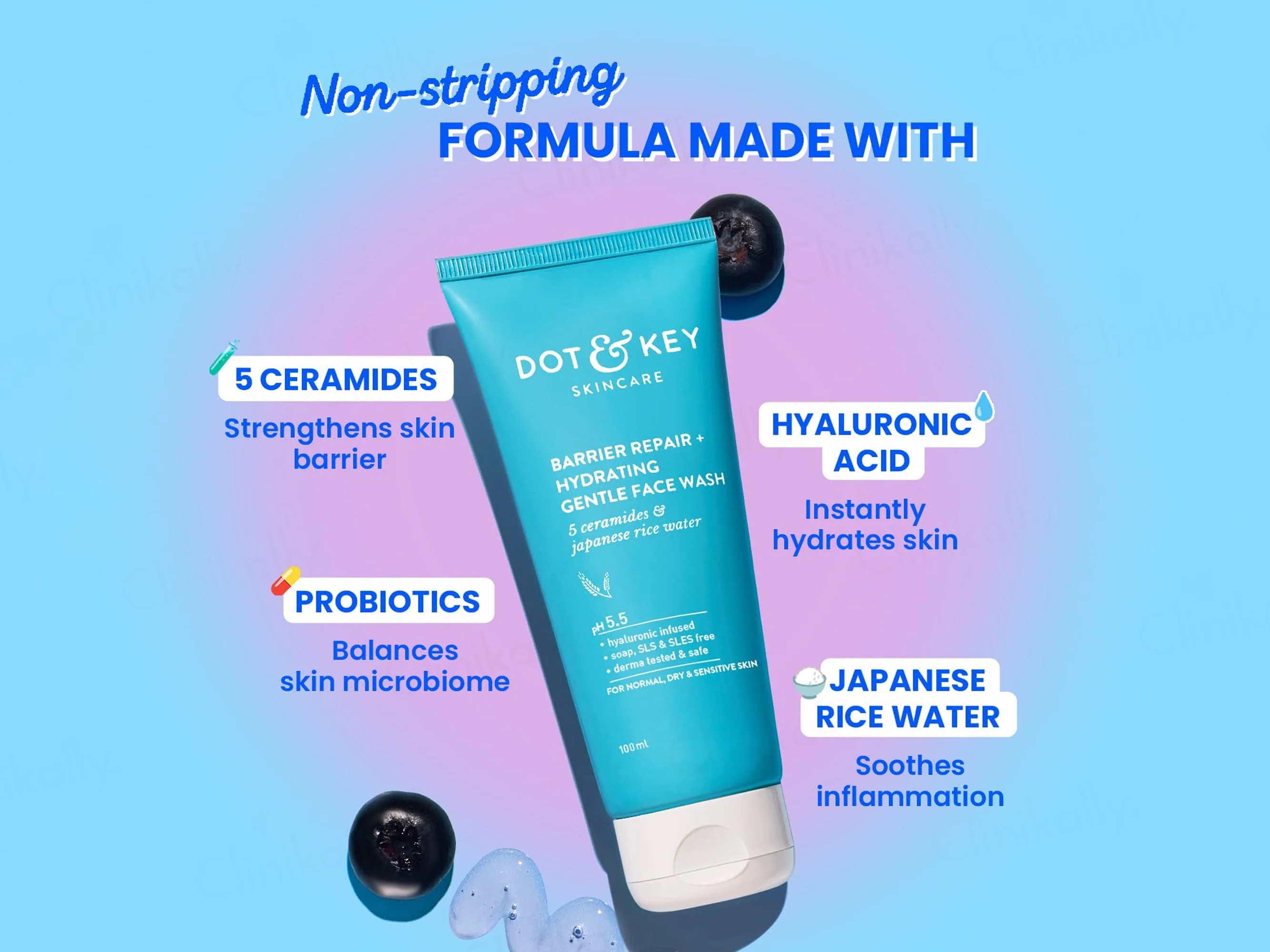 Dot & Key Barrier Repair + Hydrating Gentle Face Wash - Image 3