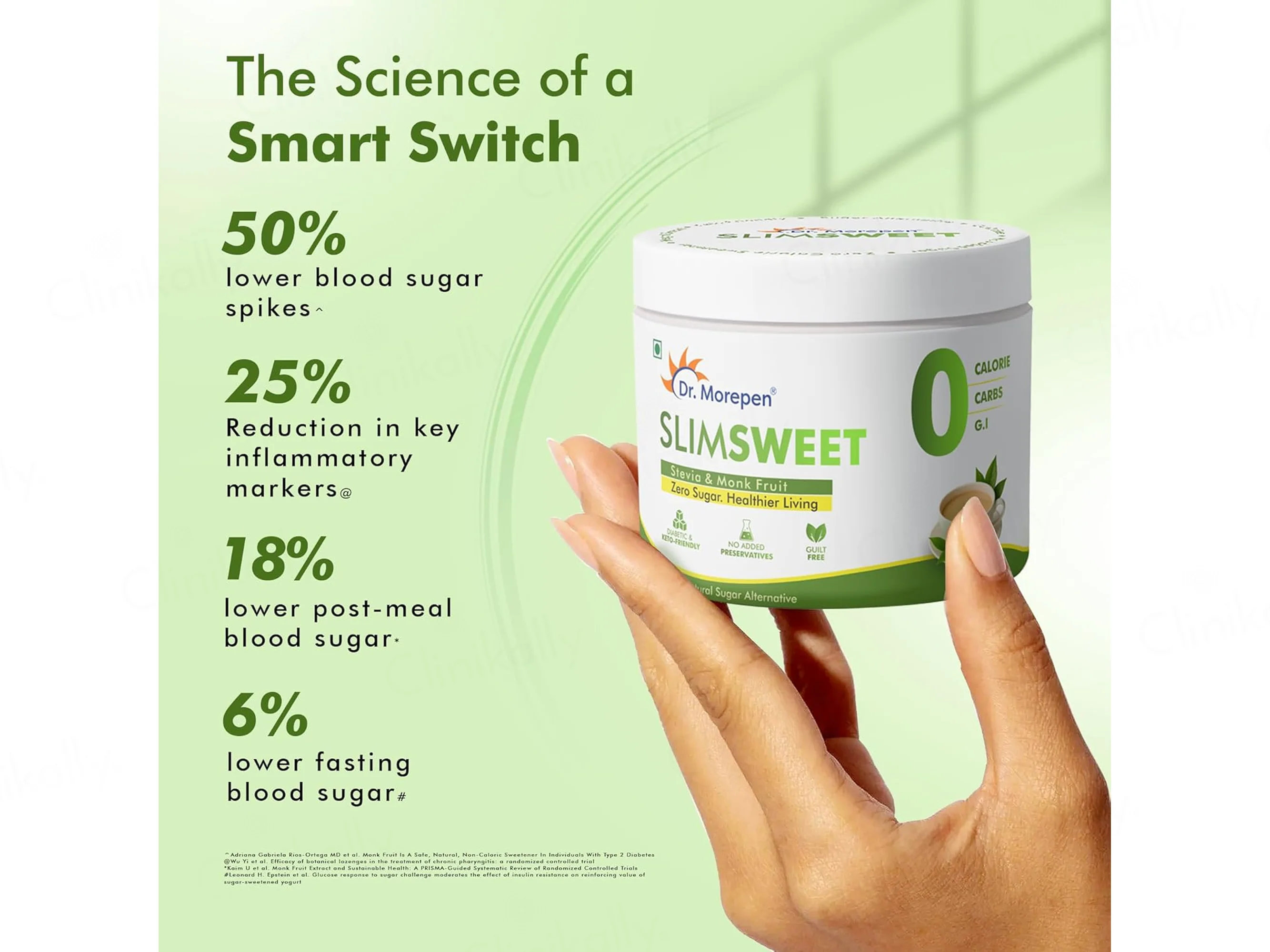 Dr. Morepen Slimsweet Natural Sugar Alternative Powder With Stevia & Monk Fruit - Image 5