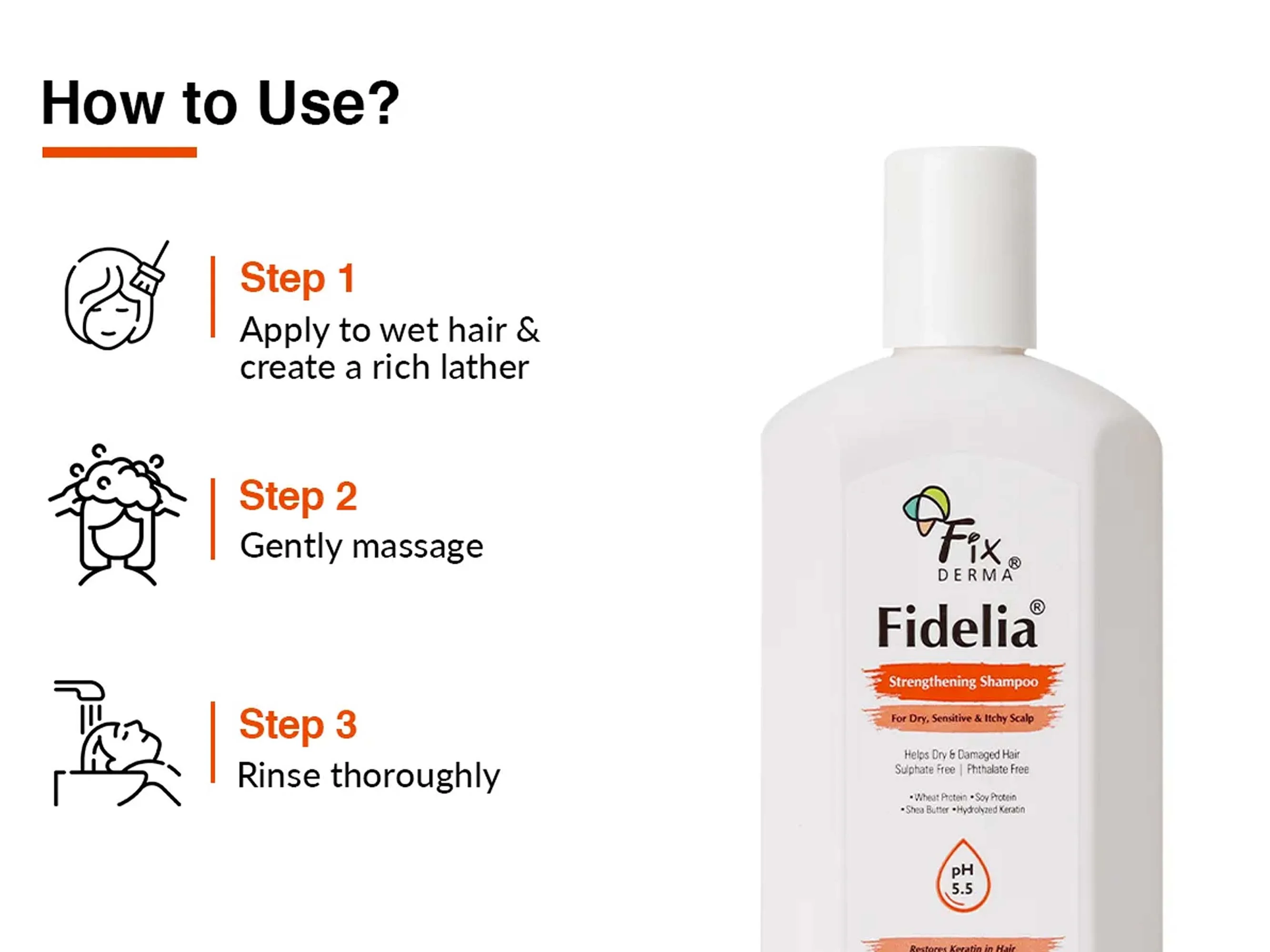 Fixderma Fidelia Strengthening Shampoo - Image 4