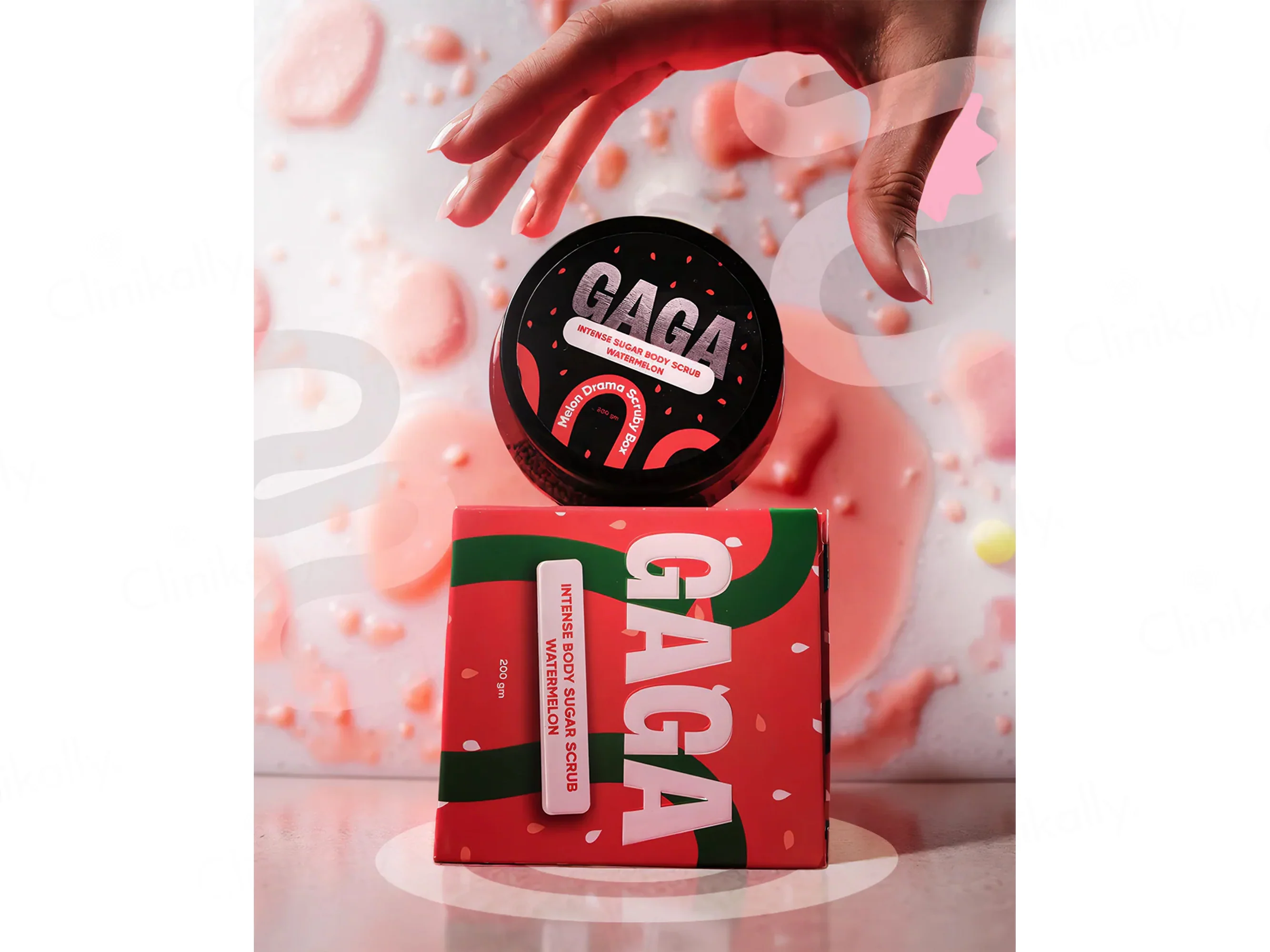 GAGA Melon Drama Watermelon Intense Body Sugar Scrub - Image 4