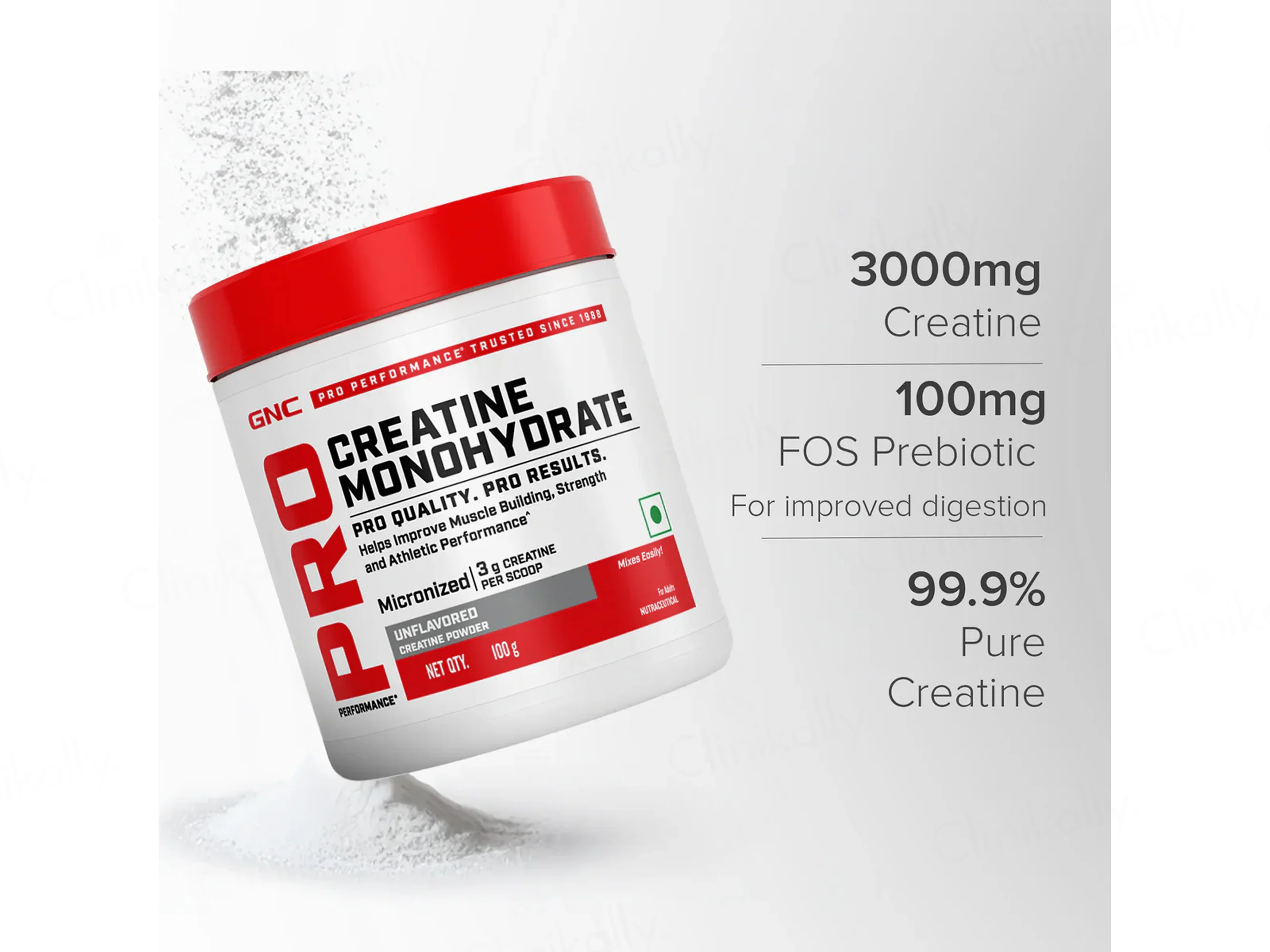 GNC Pro Performance Creatine Monohydrate Powder - Unflavored - Image 3