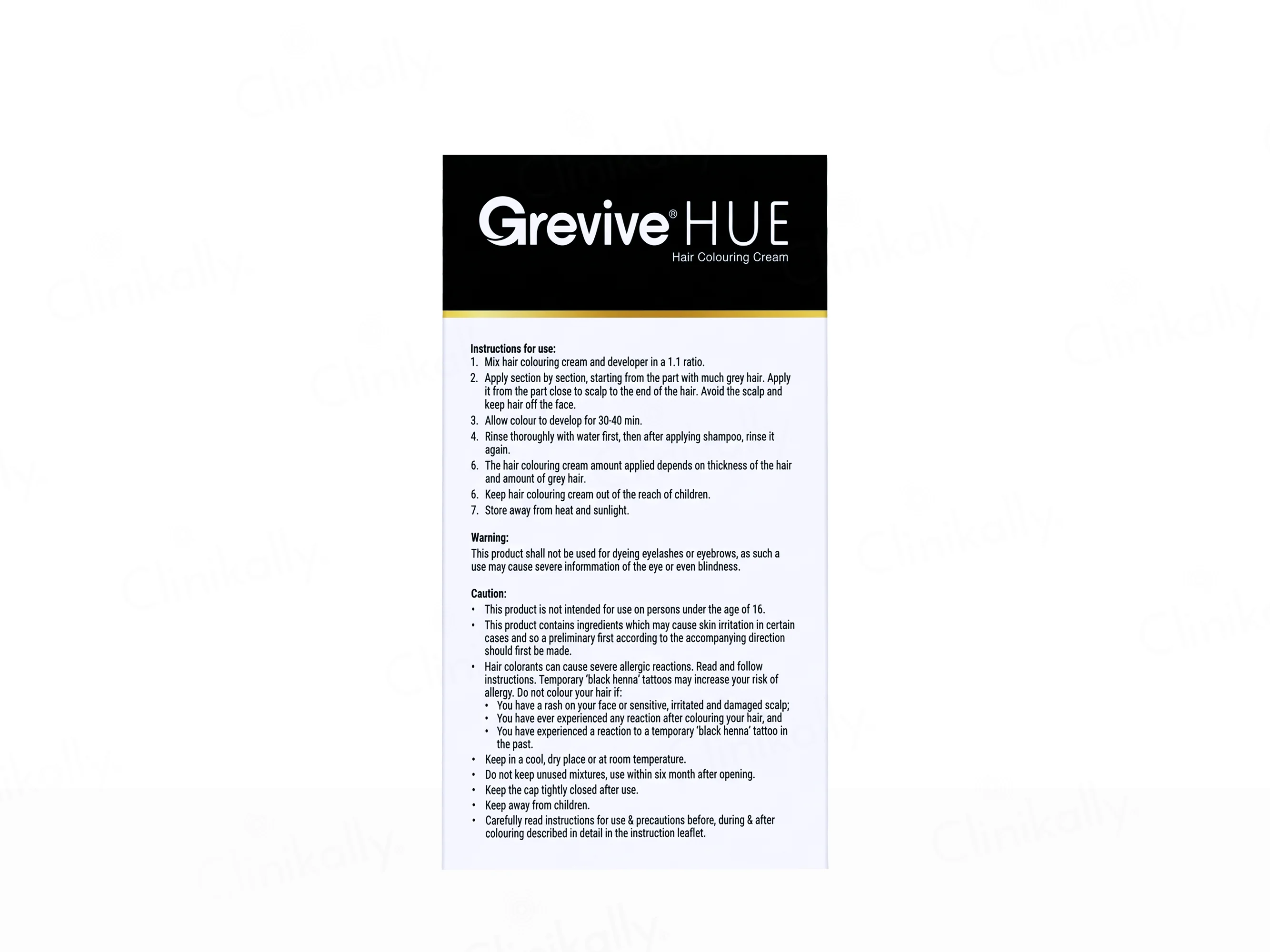 Grevive Hue Hair Colouring Cream (Dark Brown) - Image 3