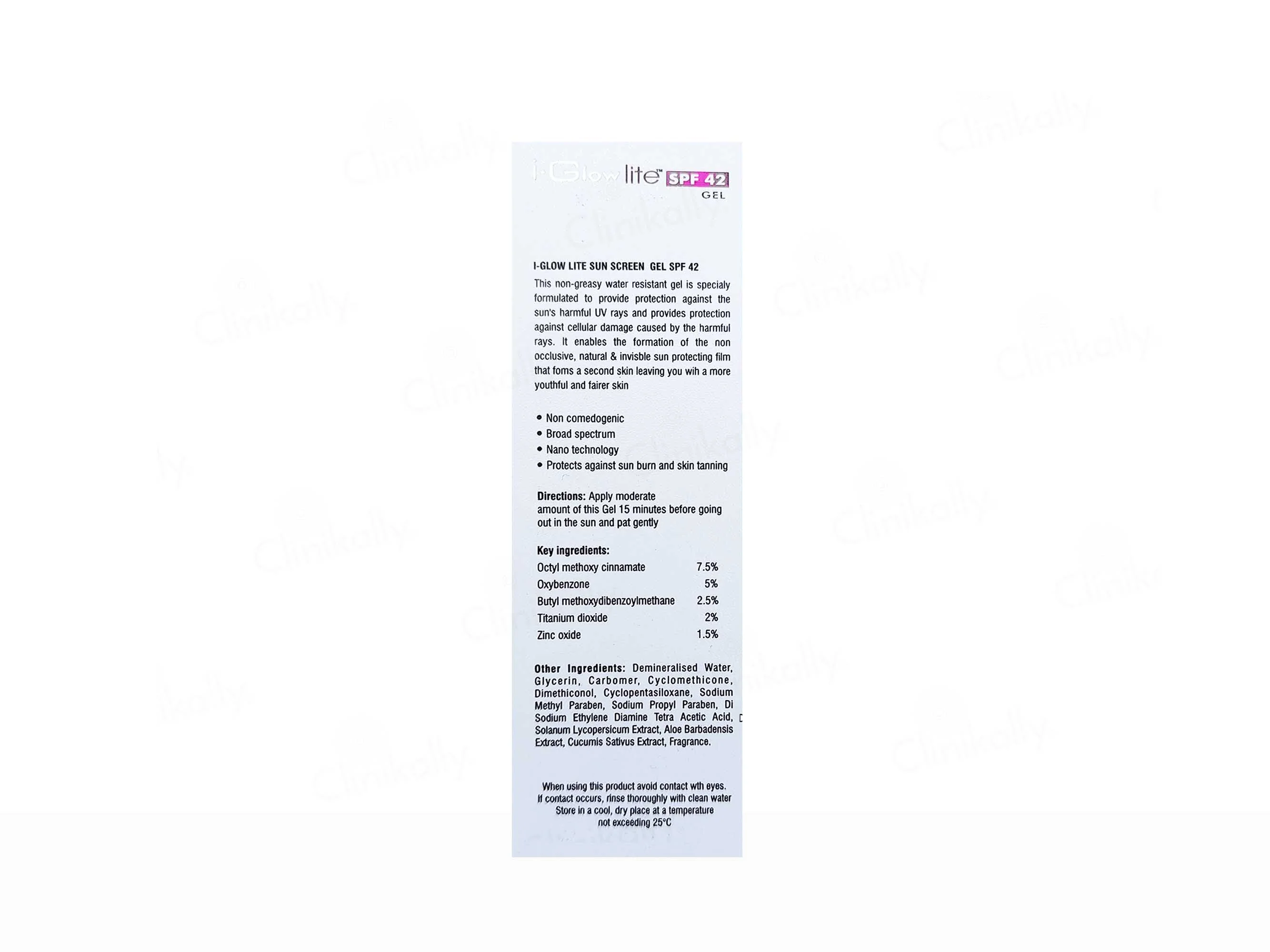 I-Glow Lite Sunscreen Gel SPF 42 PA+++ - Image 2