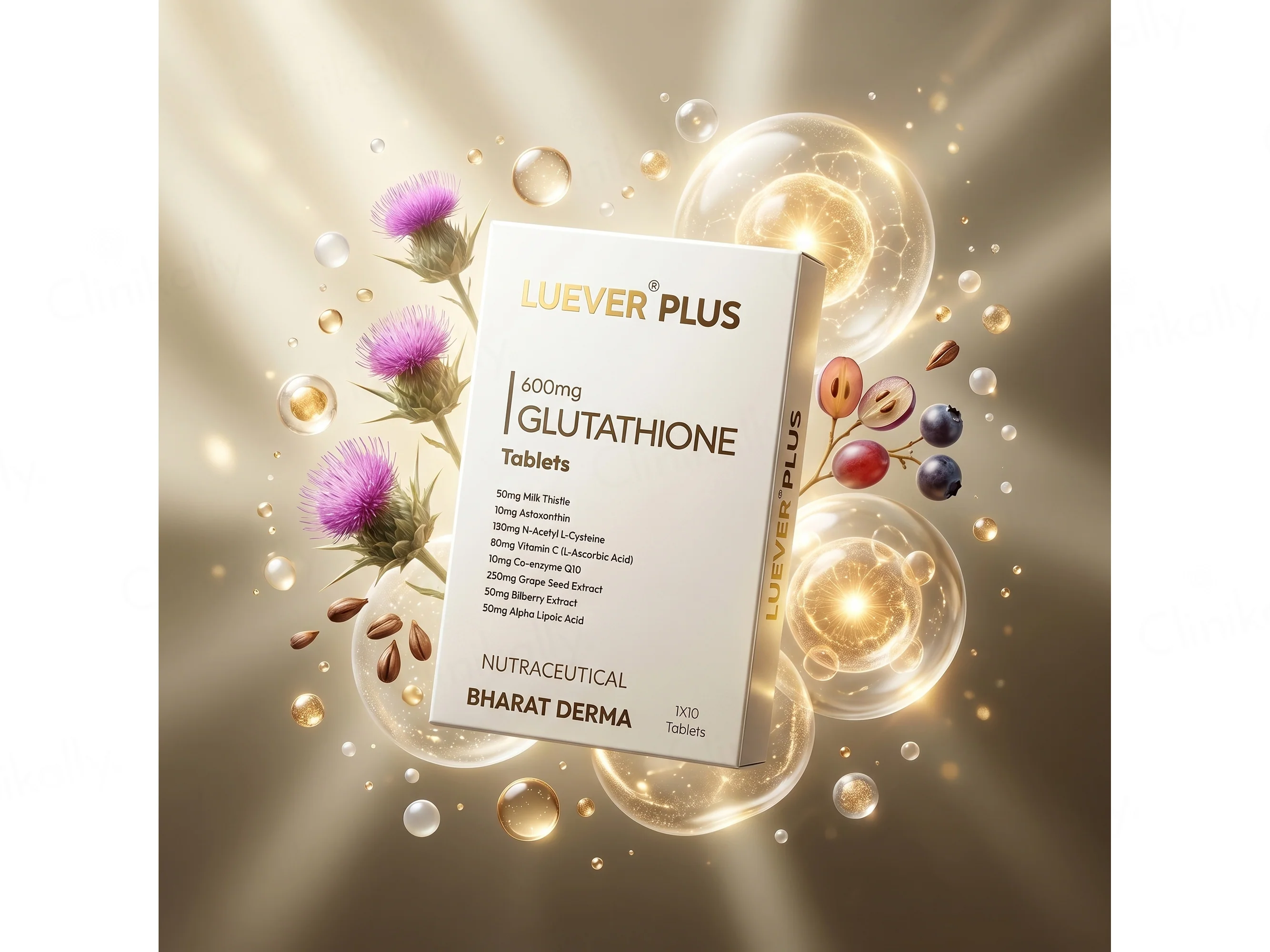 Luever Plus 600mg Glutathione Nutraceutical Tablet - Image 3