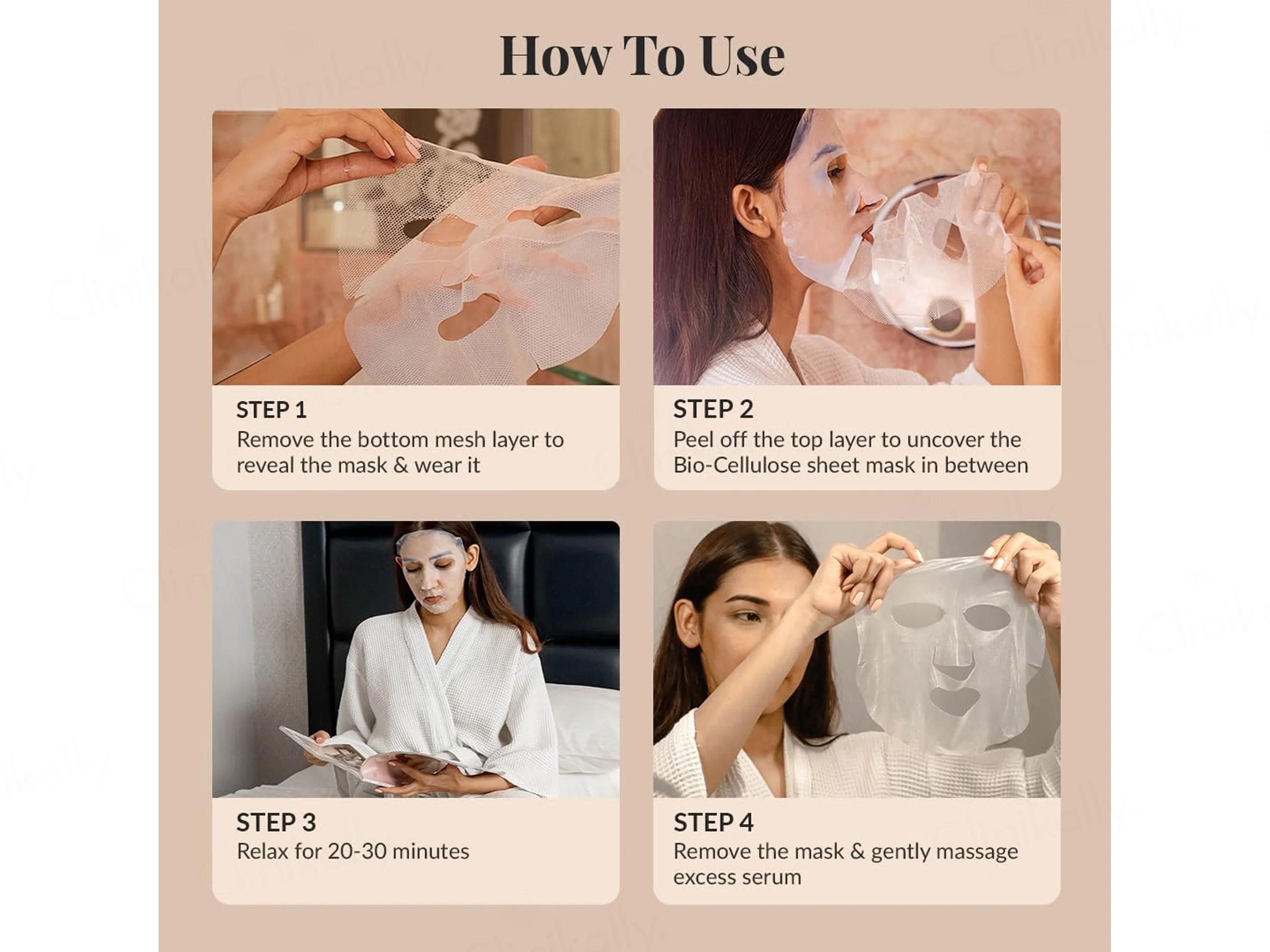 LuxaDerme Detox Bio Cellulose Face Sheet Mask - Image 5