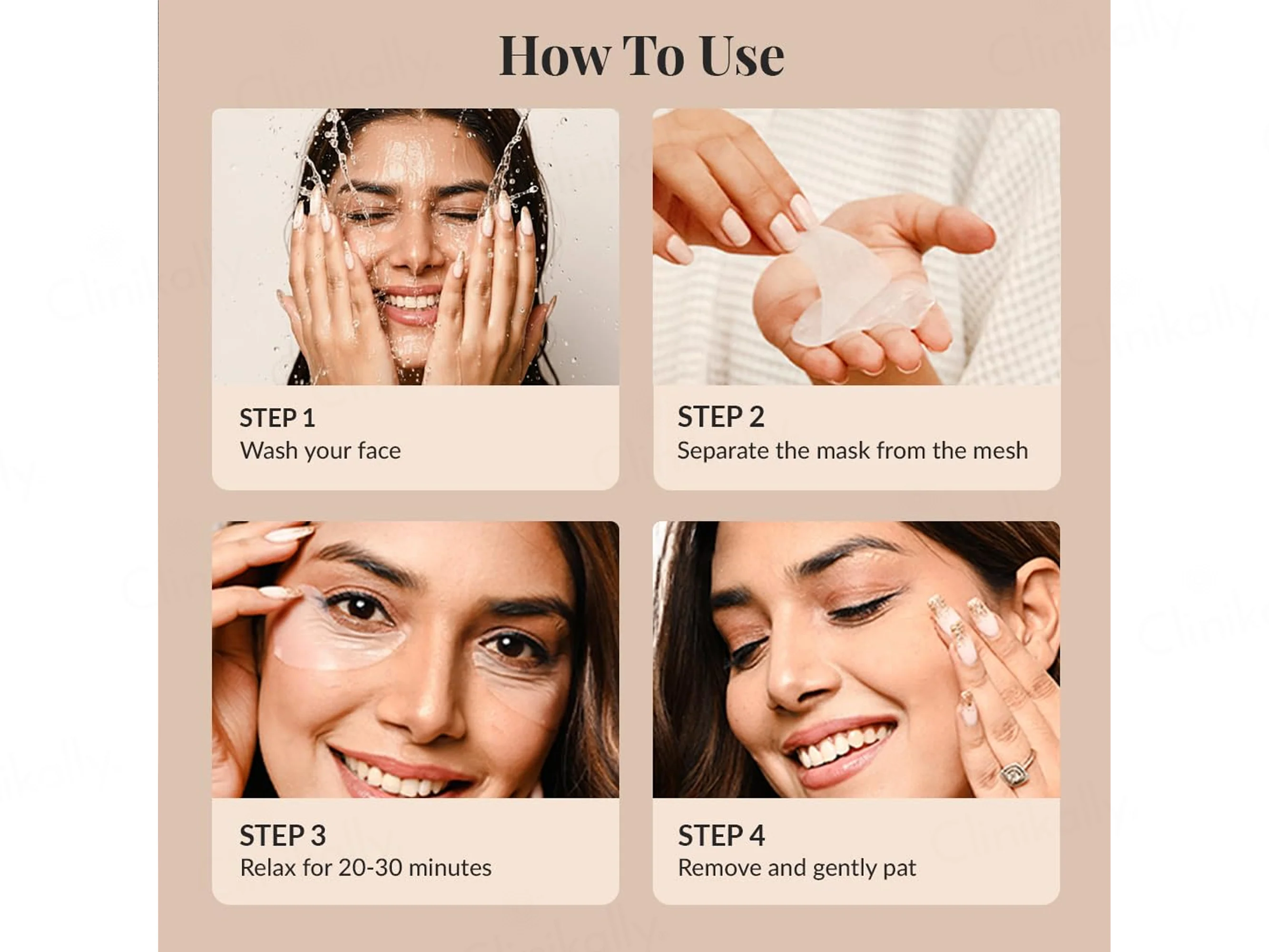 LuxaDerme Under Eye Revive Bio Cellulose Sheet Mask - Image 4