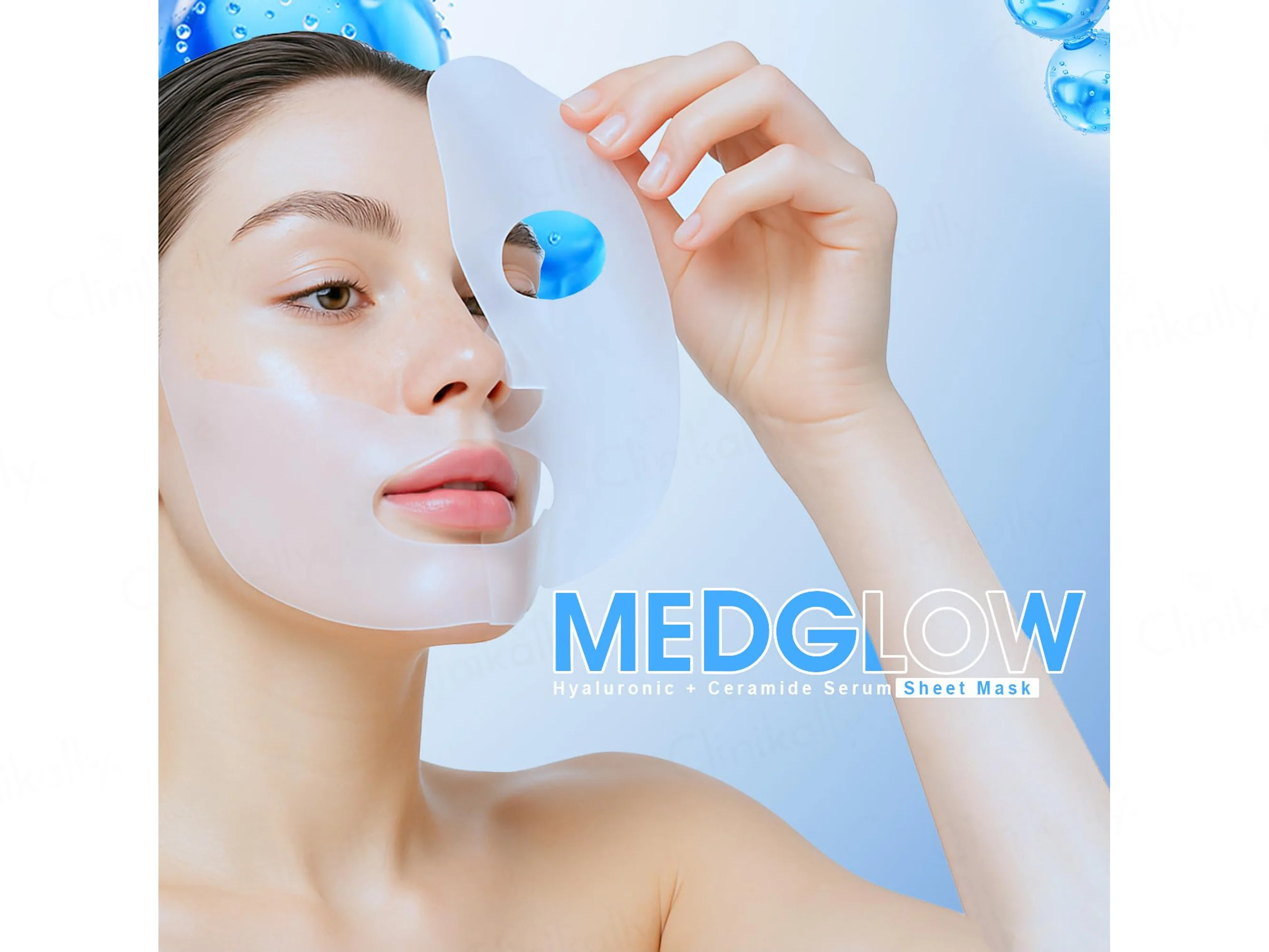 Medglow Hyaluronic + Ceramide Face Sheet Mask - Image 4
