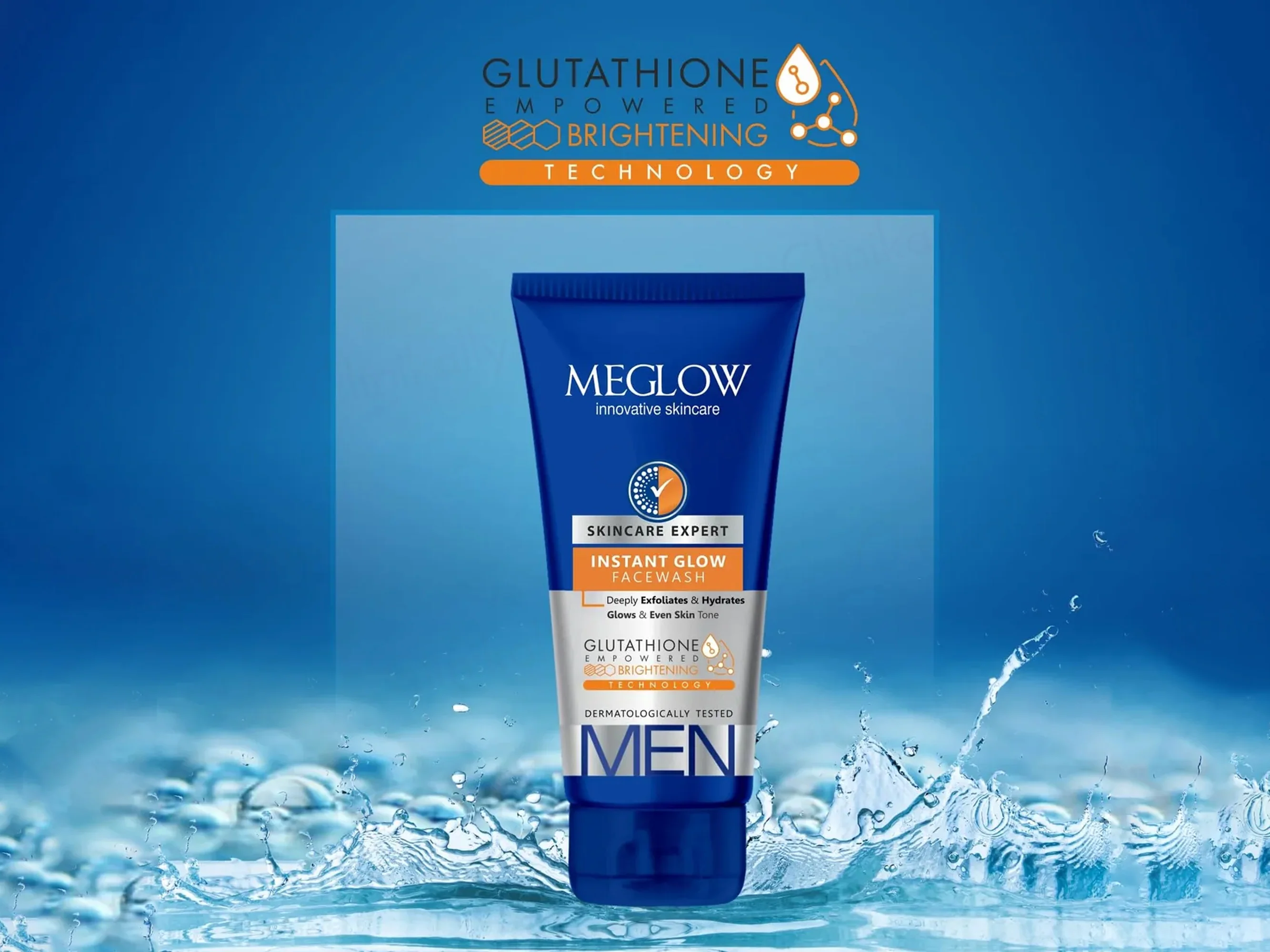 Meglow Instant Glow Face Wash For Men - Image 4