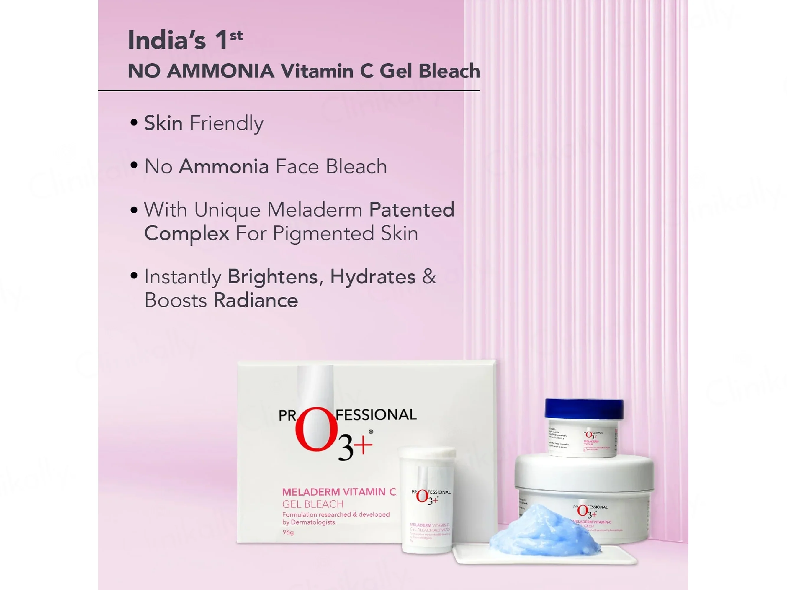 O3+ Meladerm Vitamin C Gel Bleach - Image 3