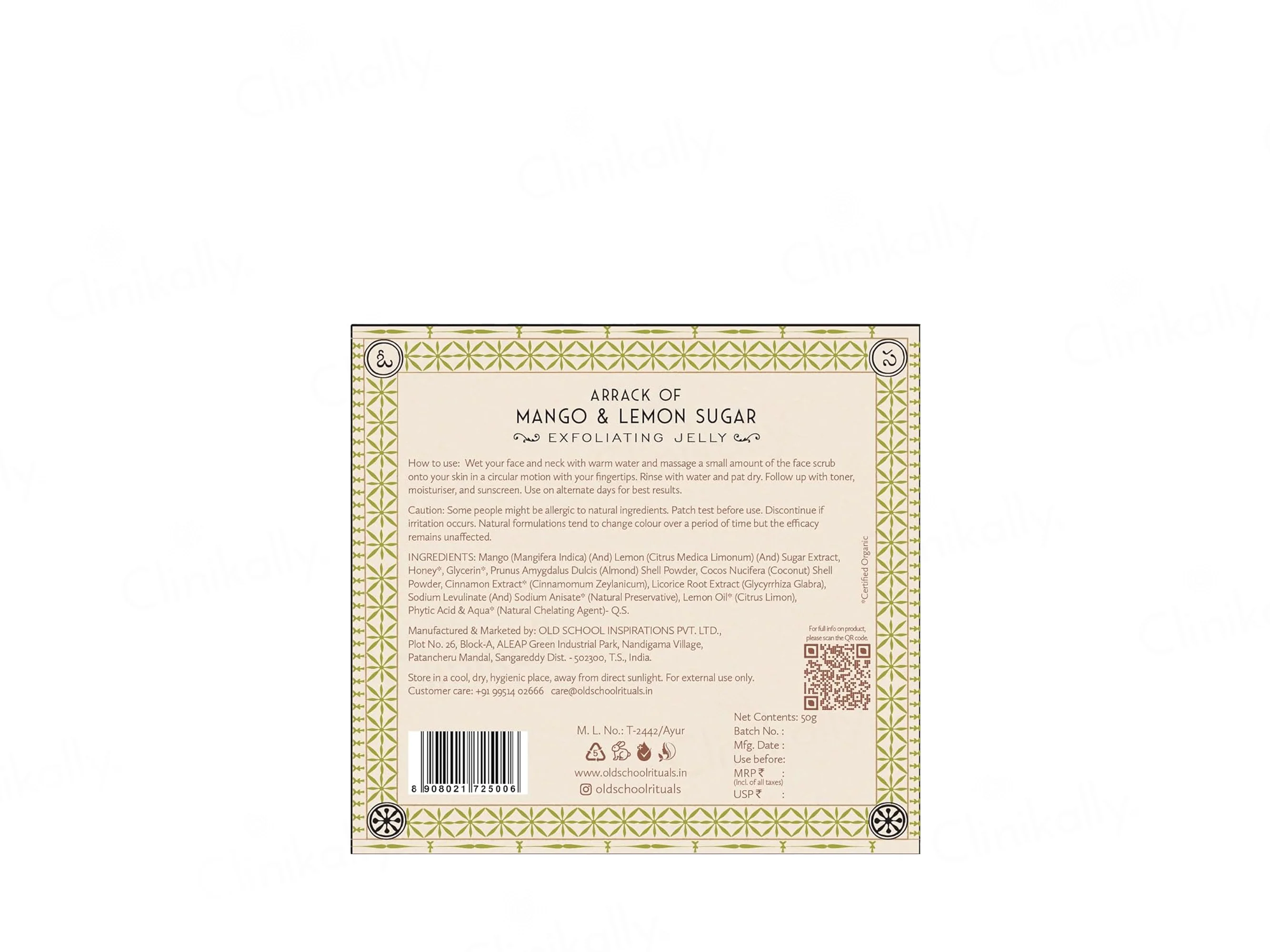 Old School Arrack Of Mango & Lemon Sugar Exfoliating Jelly - Image 7