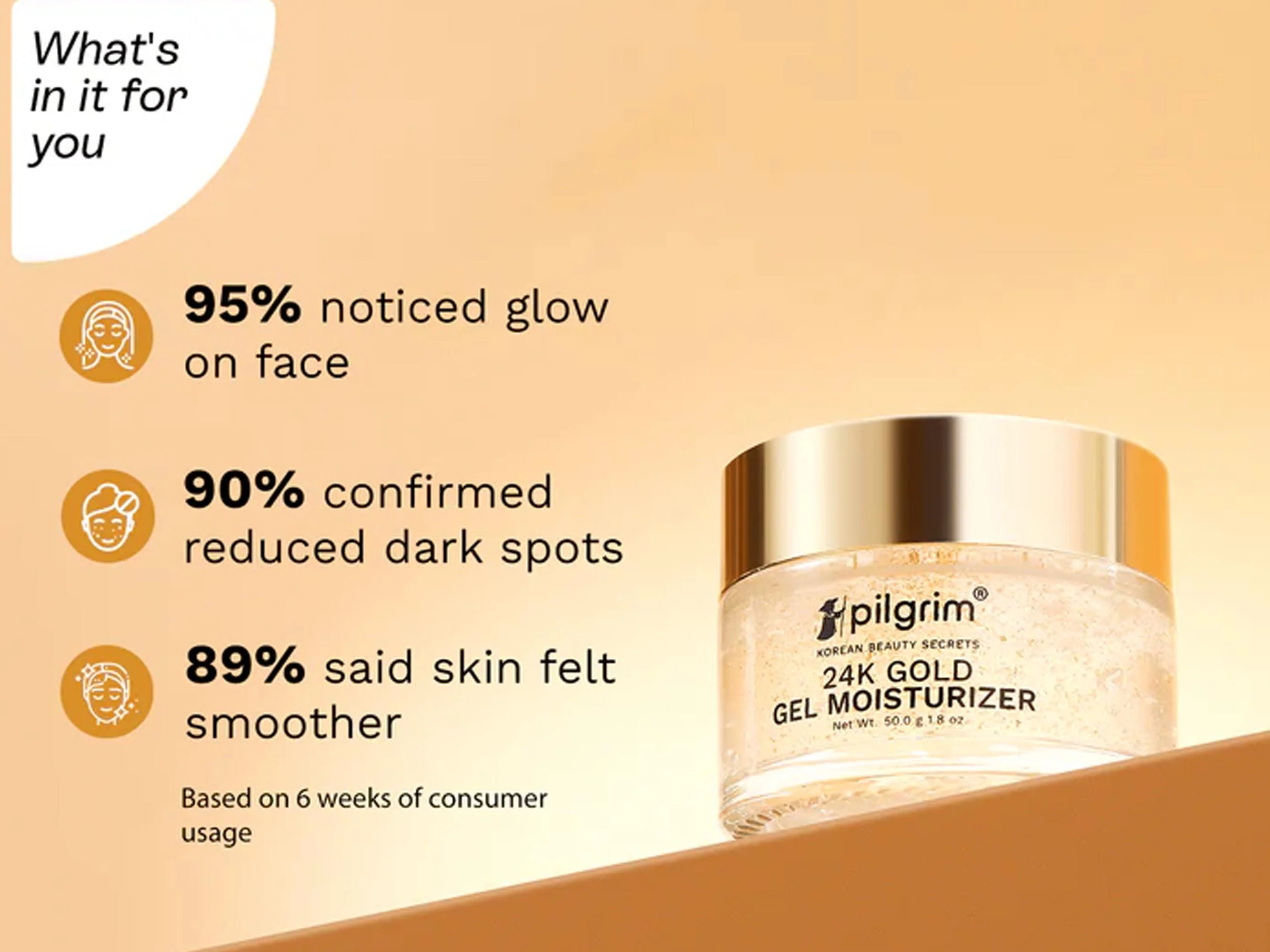Pilgrim 24K Gold Gel Moisturizer - Image 4