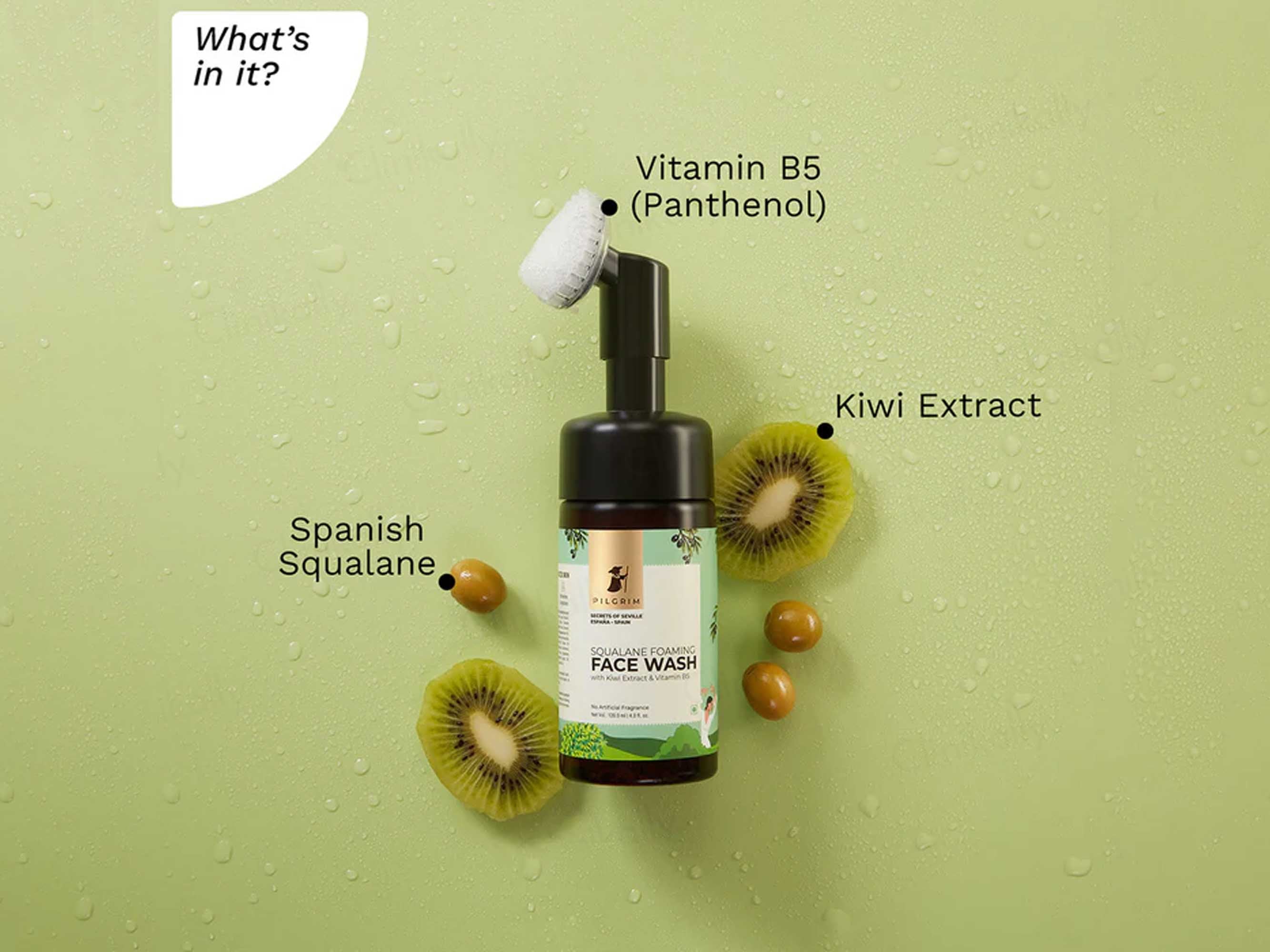 Pilgrim Squalane Foaming Face Wash - Image 3