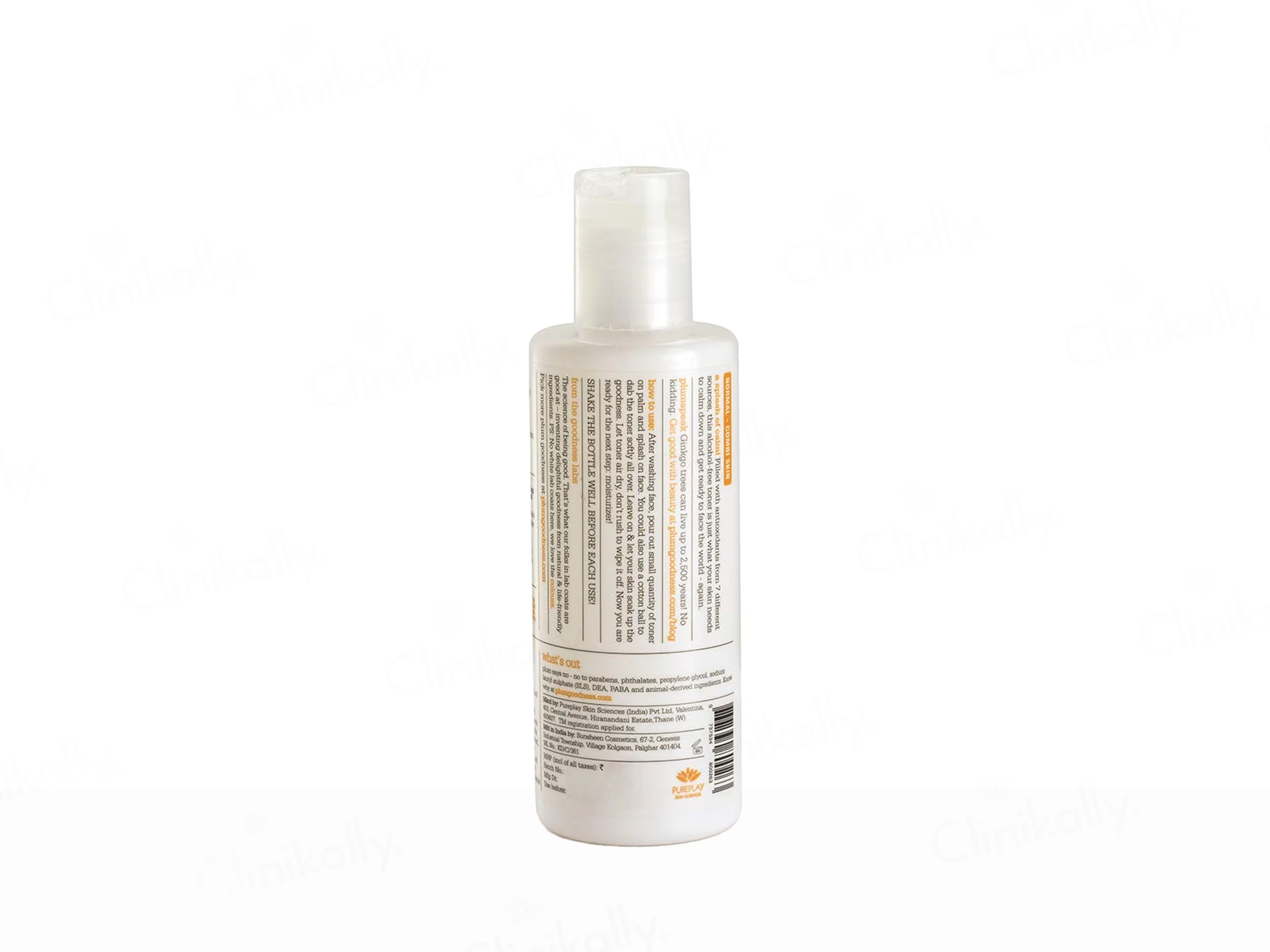 Plum Chamomile & White Tea Calming Antioxidant Face Toner - Image 2