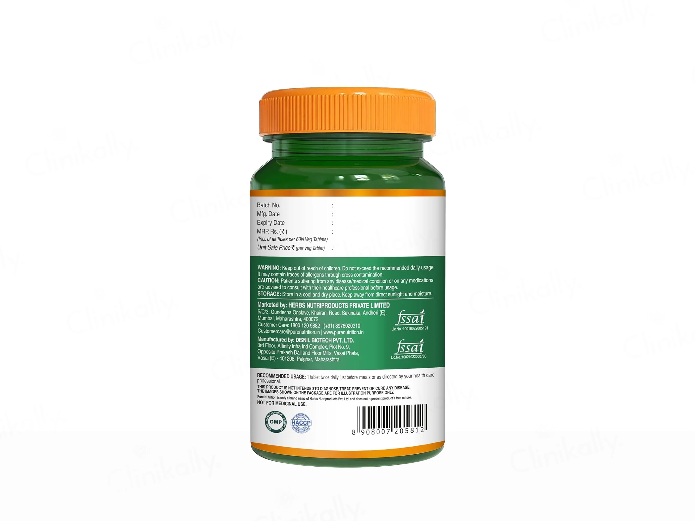 Pure Nutrition Diabetic Care Veg Tablet - Image 3