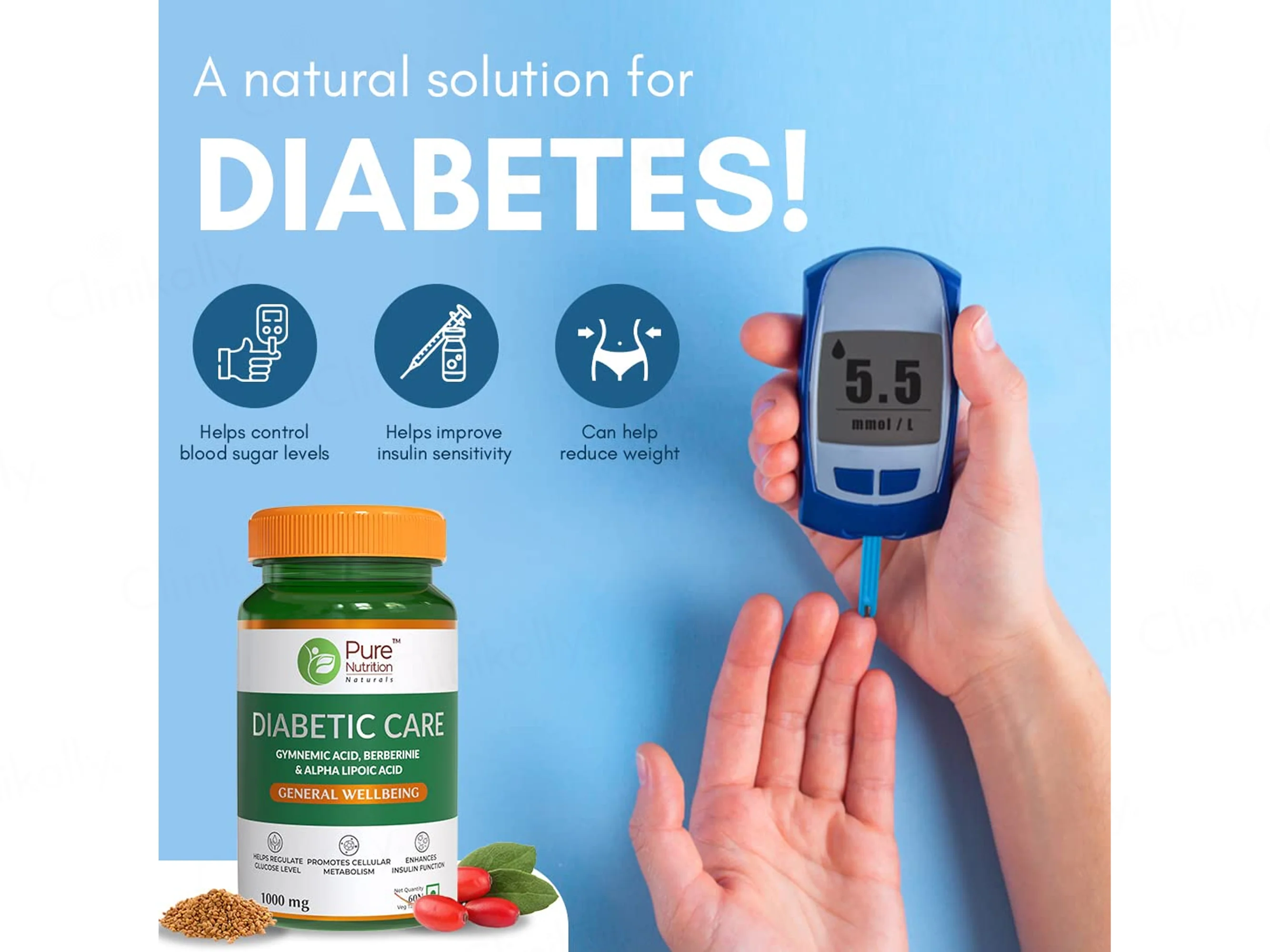 Pure Nutrition Diabetic Care Veg Tablet - Image 4