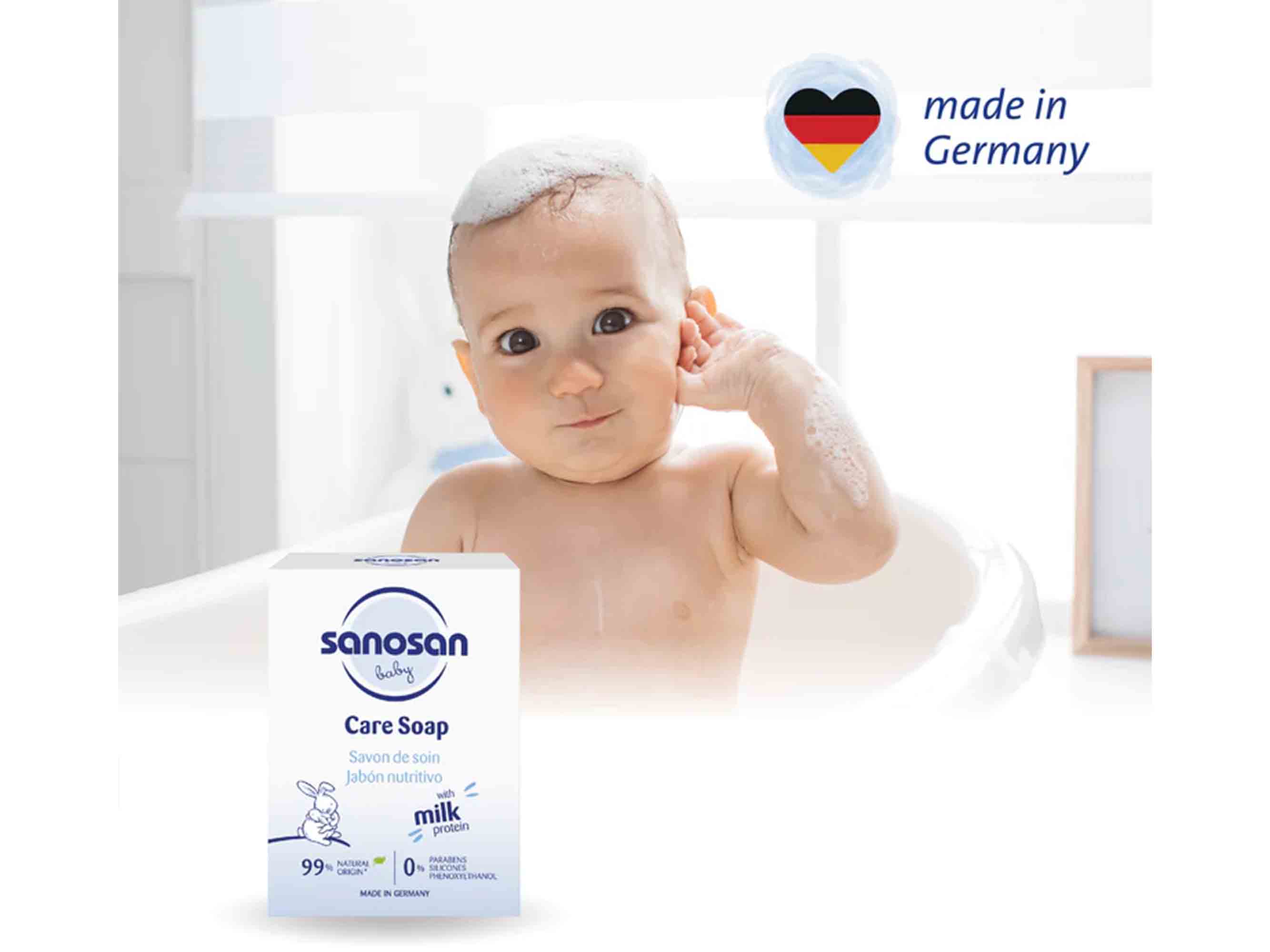 Sanosan Baby Milk Protein Care Soap - Image 4