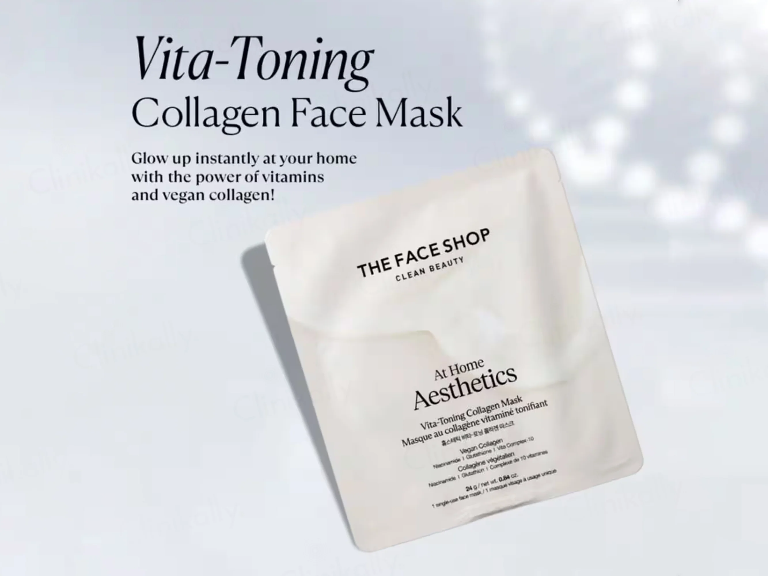 The Face Shop At Home Aesthetics Vita-Toning Vegan Collagen Face Sheet Mask - Image 3