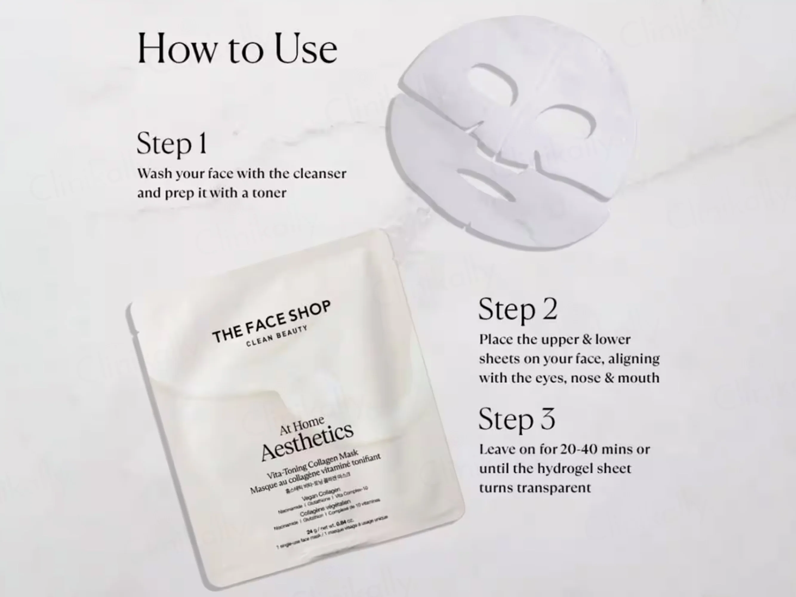 The Face Shop At Home Aesthetics Vita-Toning Vegan Collagen Face Sheet Mask - Image 6
