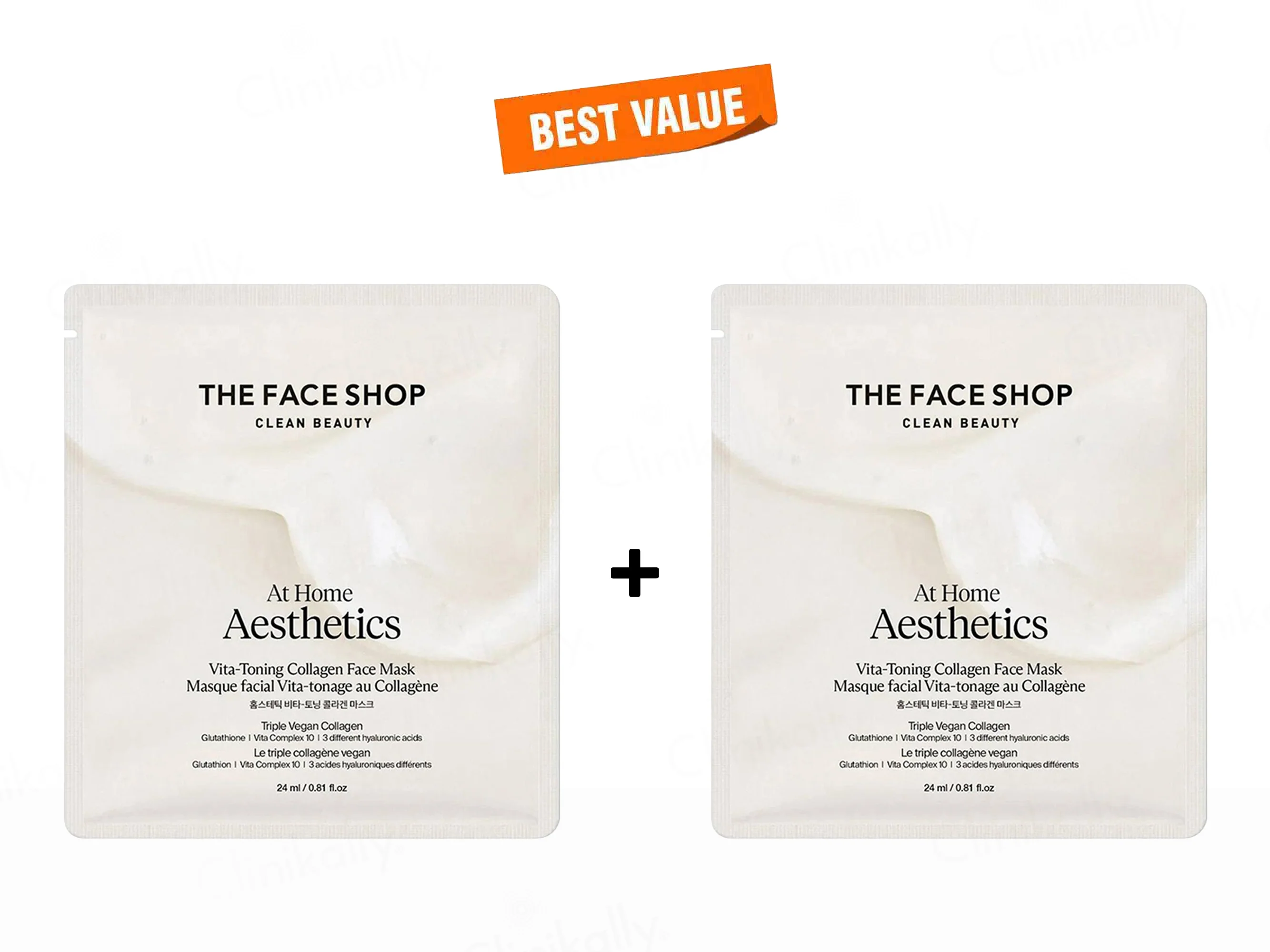 The Face Shop At Home Aesthetics Vita-Toning Vegan Collagen Face Sheet Mask - Image 7