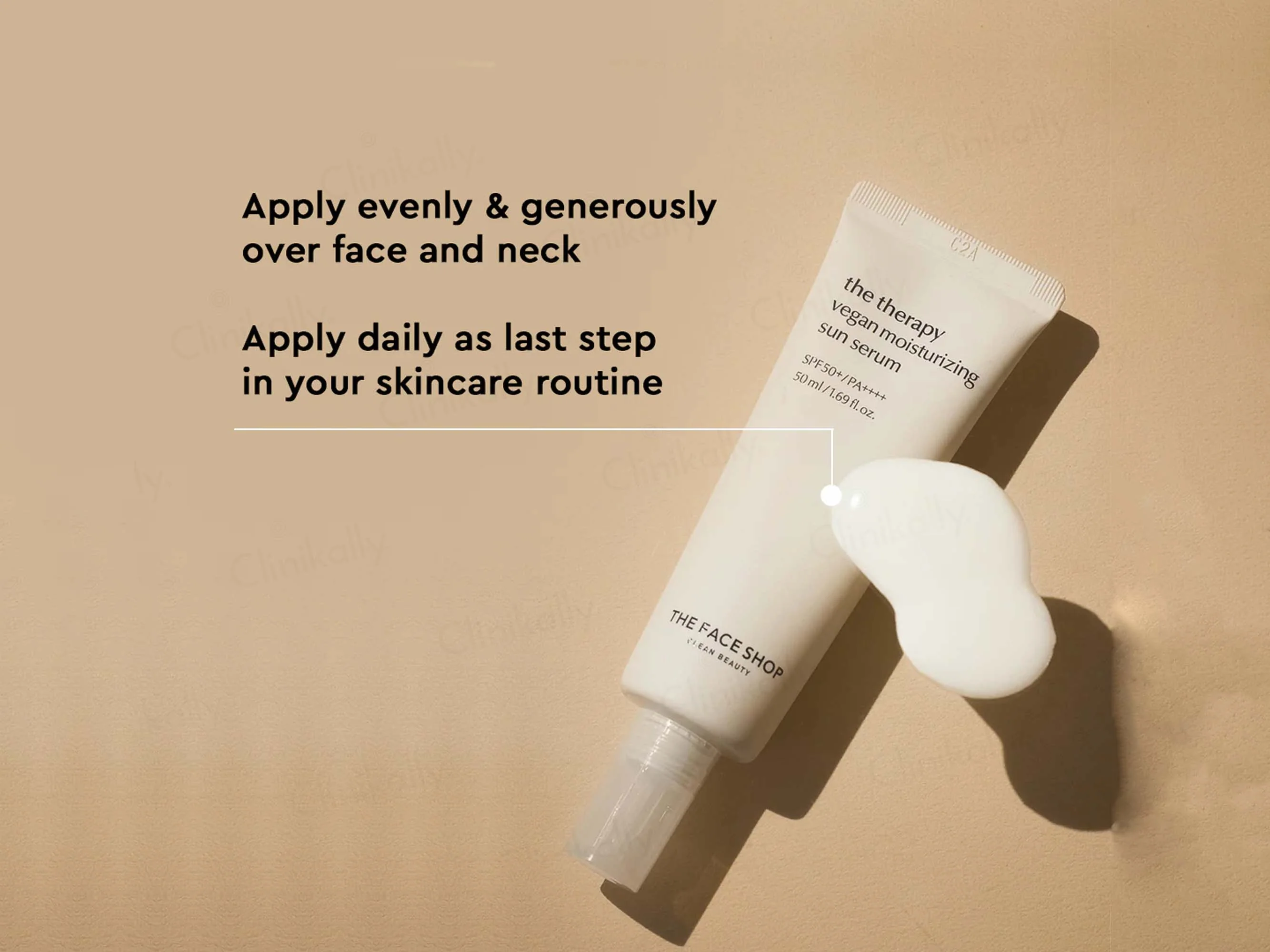 The Face Shop The Therapy Vegan Moisturizing Sun Serum with SPF 50+ PA++++ - Image 5