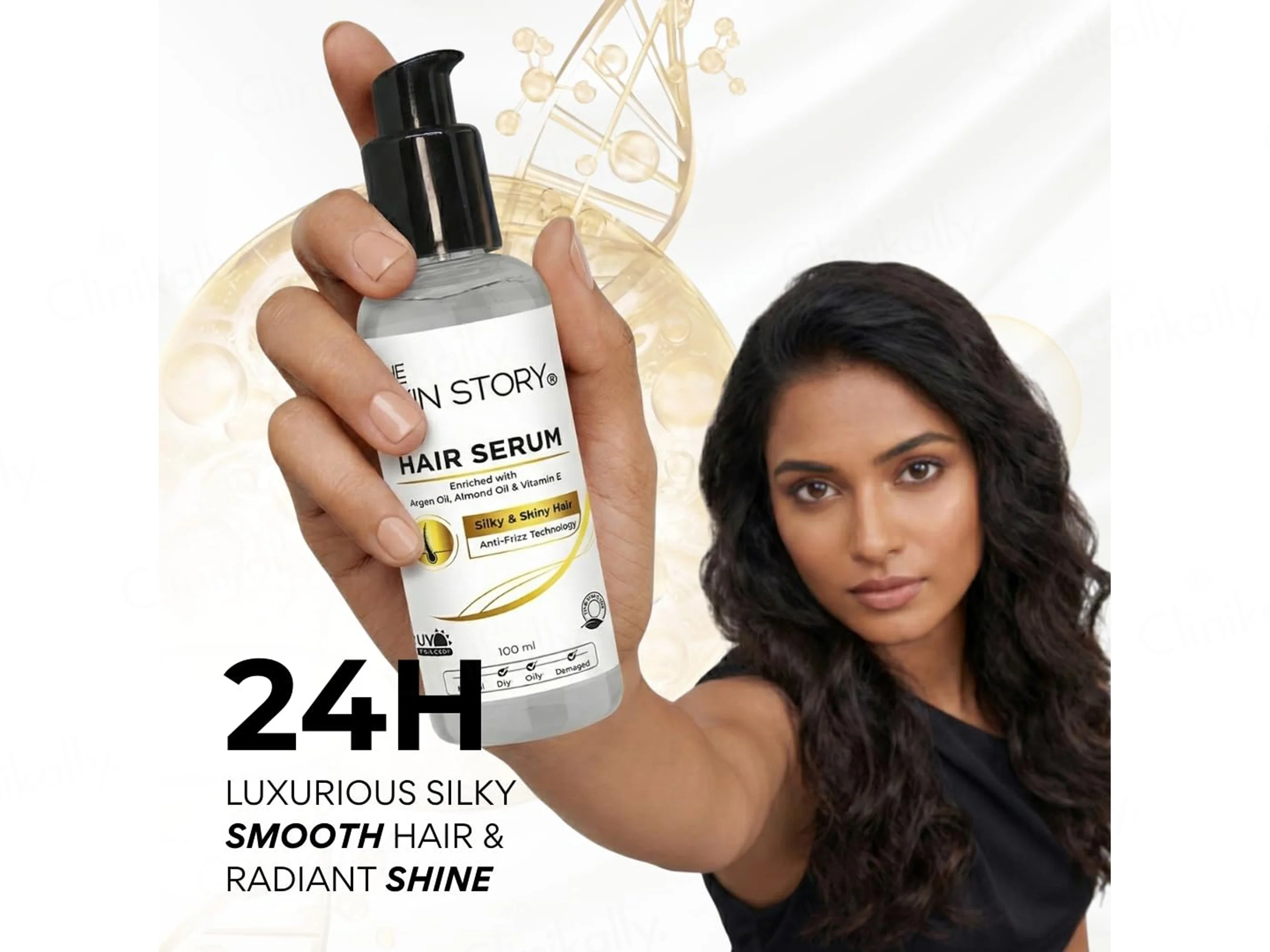 The Skin Story Anti-Frizz Hair Serum For Silky & Shiny Hair - Image 3