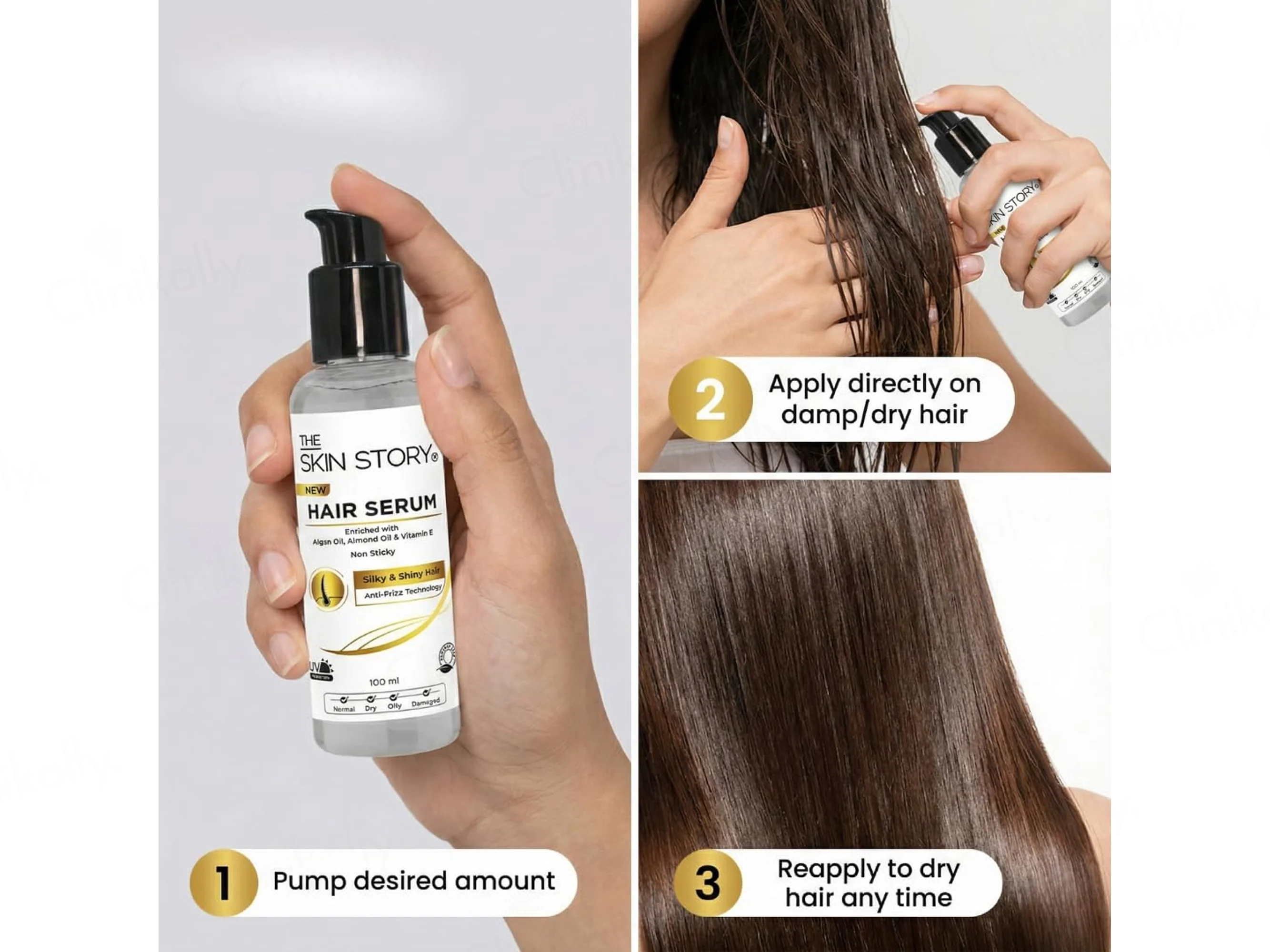The Skin Story Anti-Frizz Hair Serum For Silky & Shiny Hair - Image 7