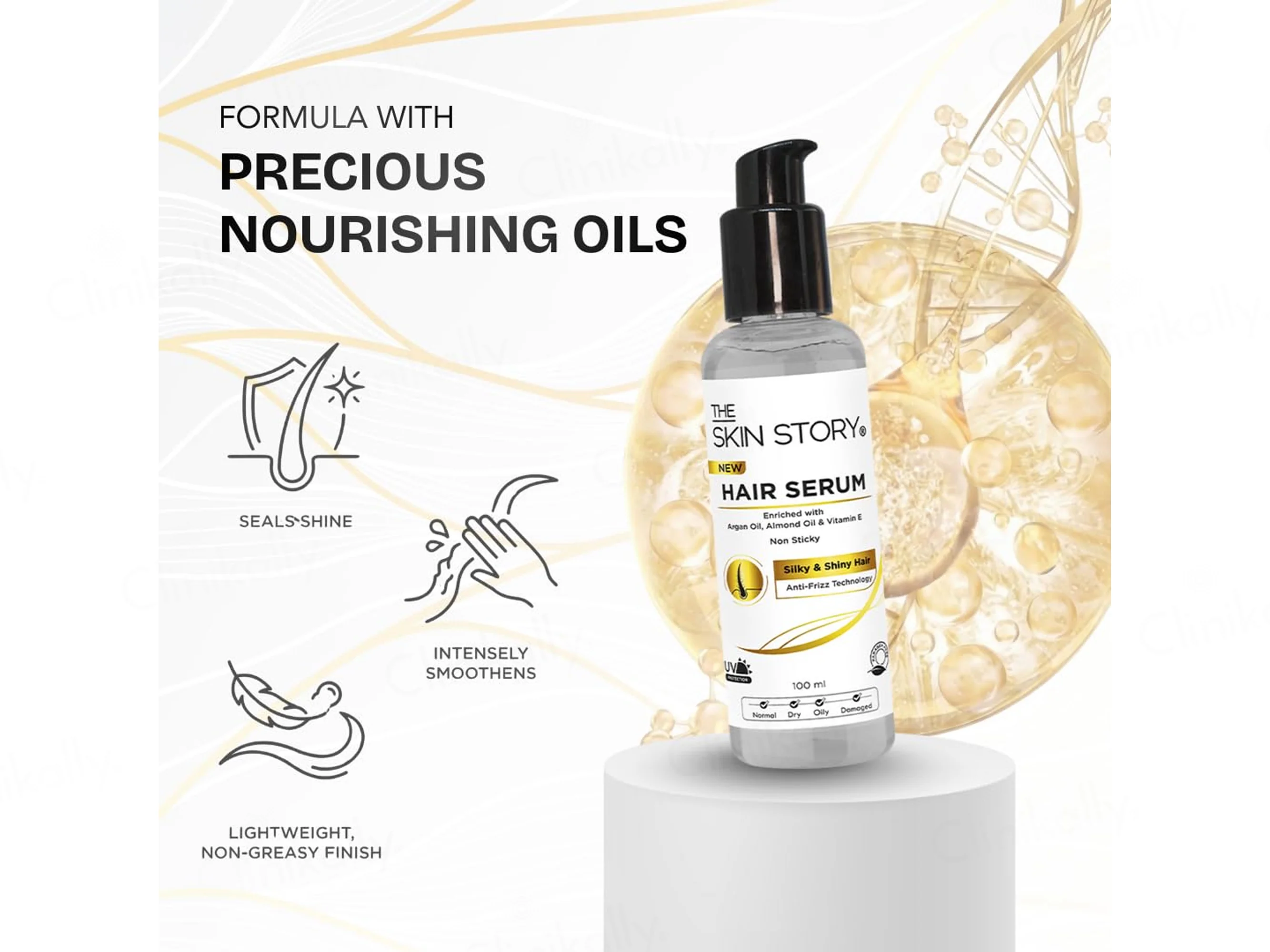 The Skin Story Anti-Frizz Hair Serum For Silky & Shiny Hair - Image 8