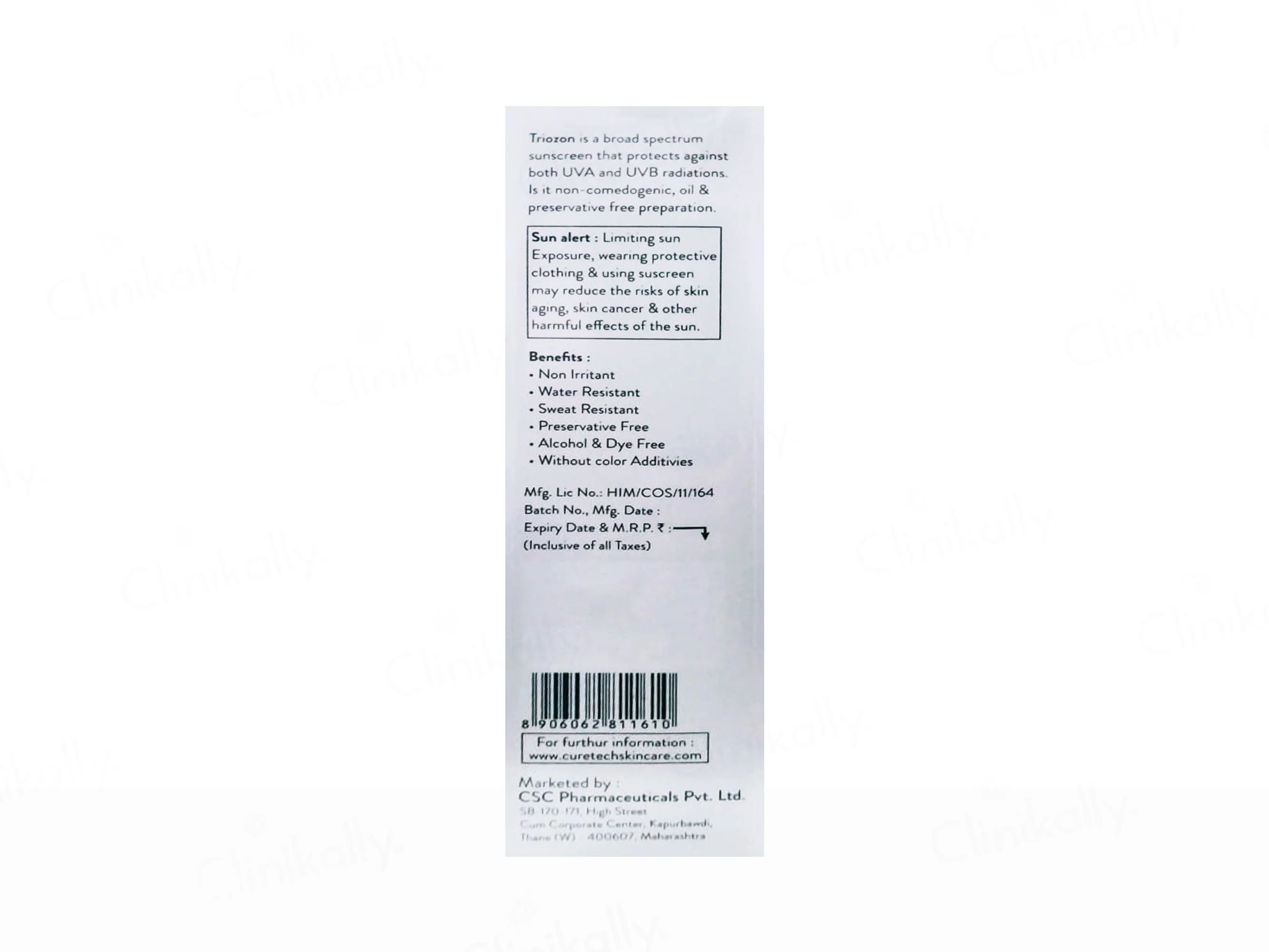 Triozon Silicone Sunscreen Gel SPF 50+ PA+++ - Image 2
