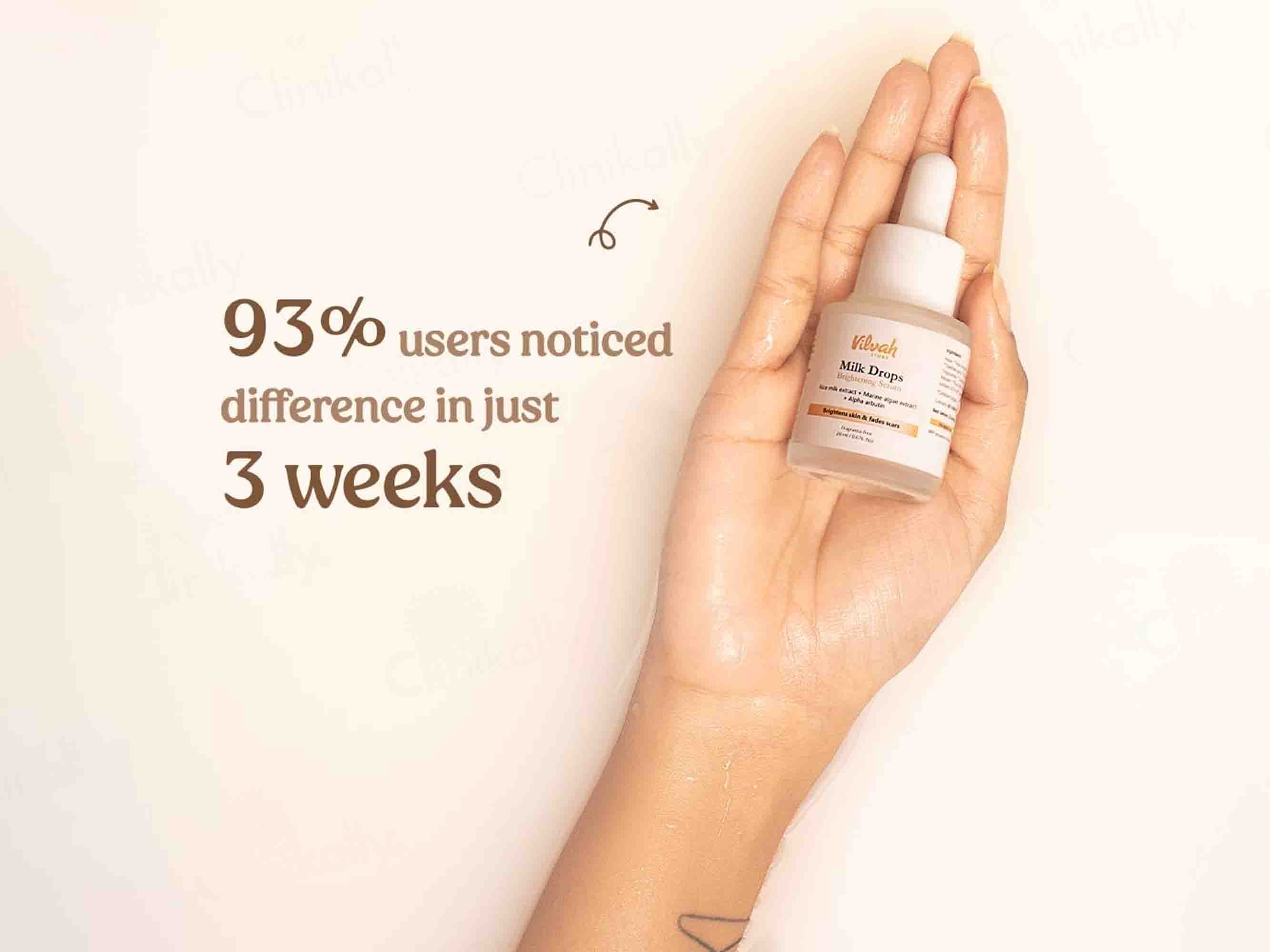 Vilvah Store Milk Drop Brightening Serum - Image 5