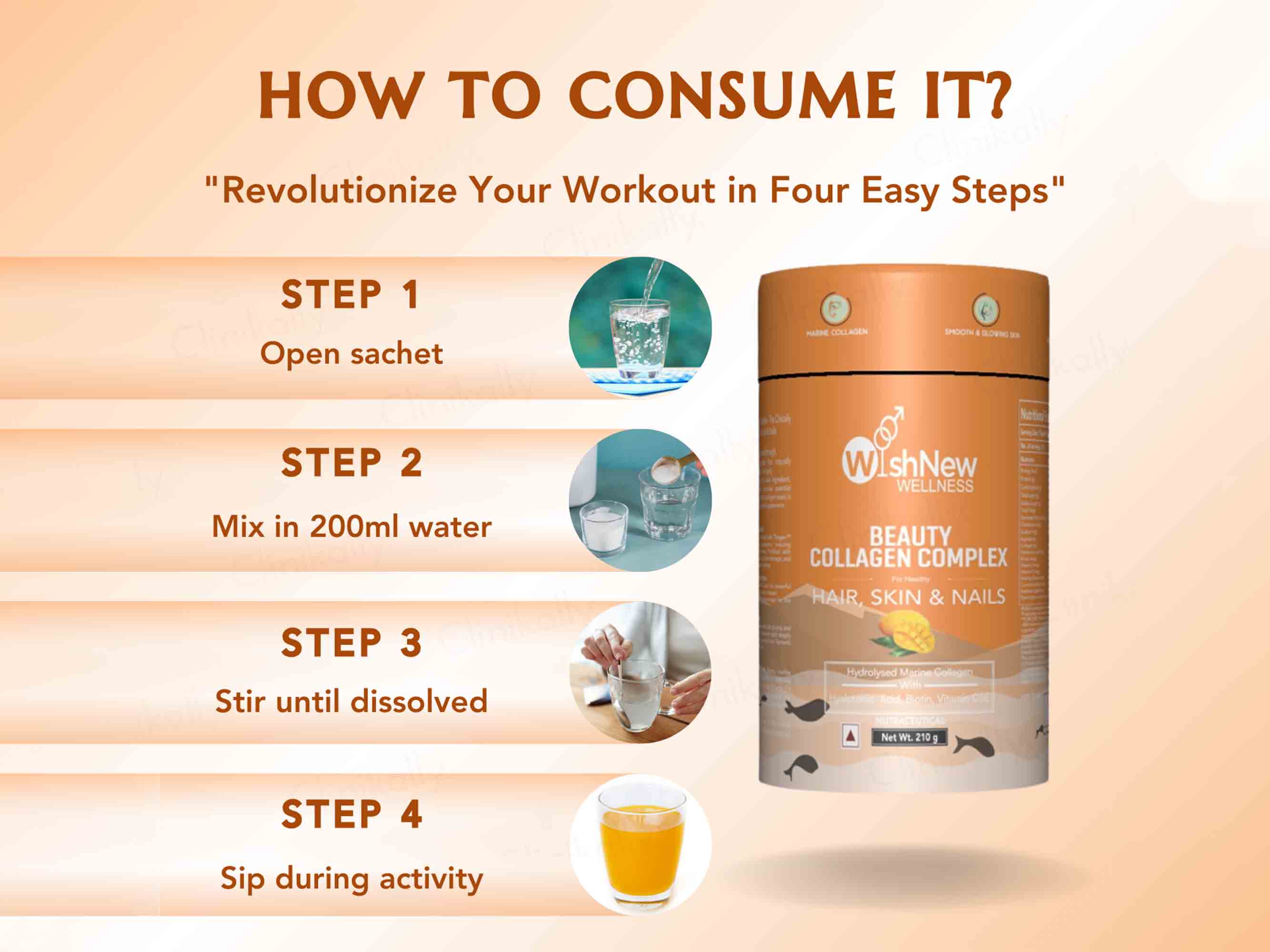WishNew Wellness Beauty Collagen For Healthy Hair, Skin & Nails - Image 8